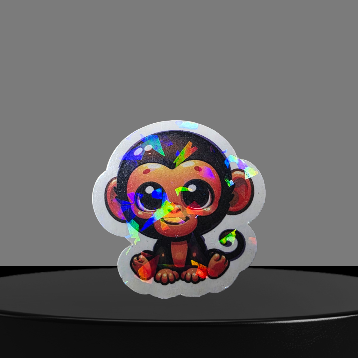 Affe Glitzer Sticker