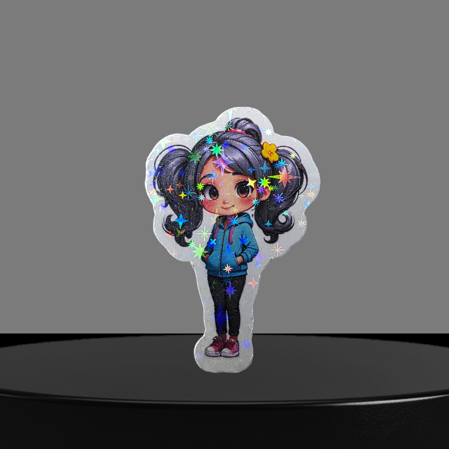 Mädchen Glitzer Sticker