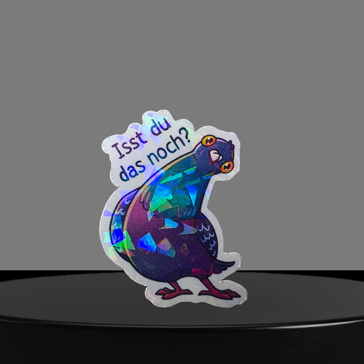 Taube Glitzer Sticker