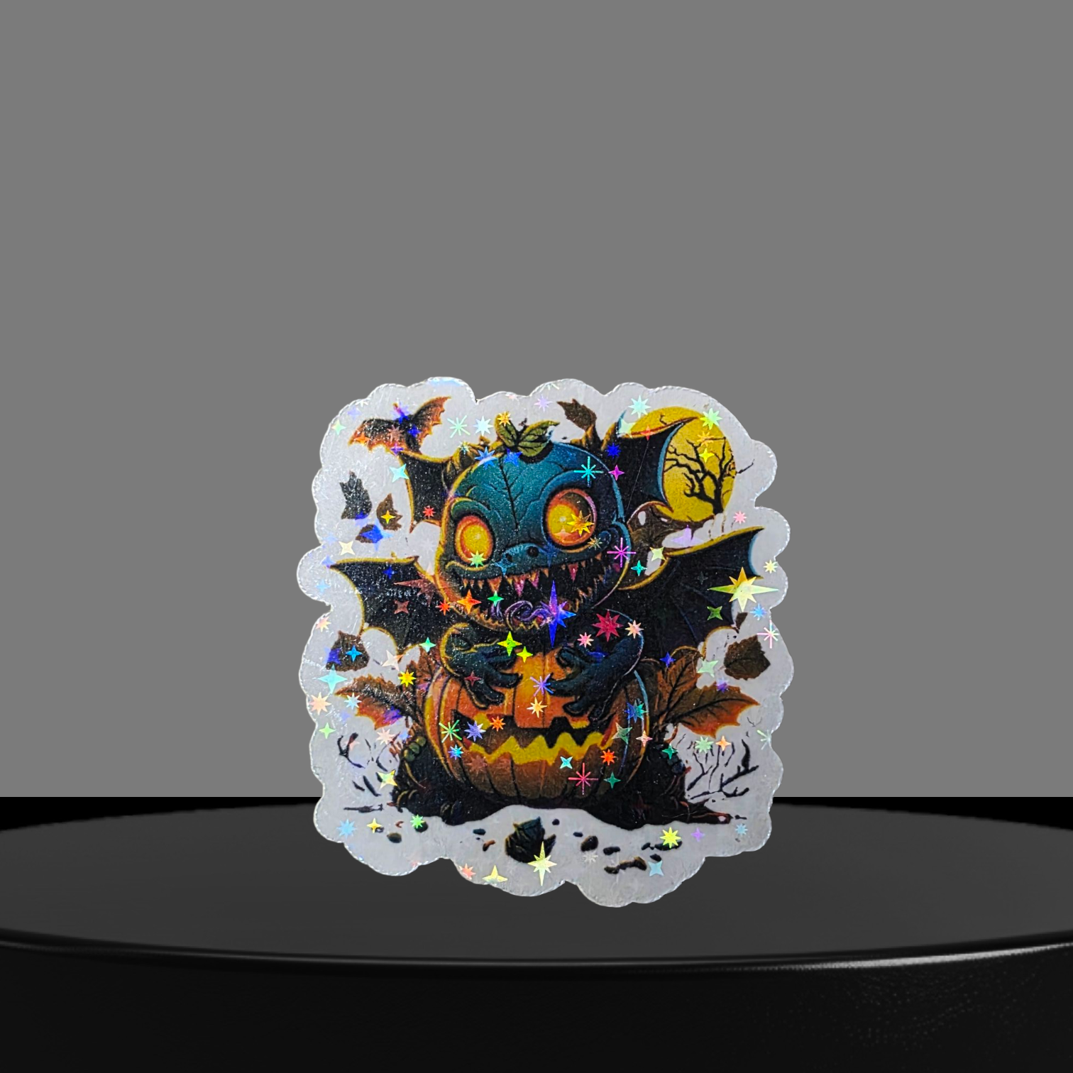 Fledermaus Halloween/Herbst Glitzer Sticker