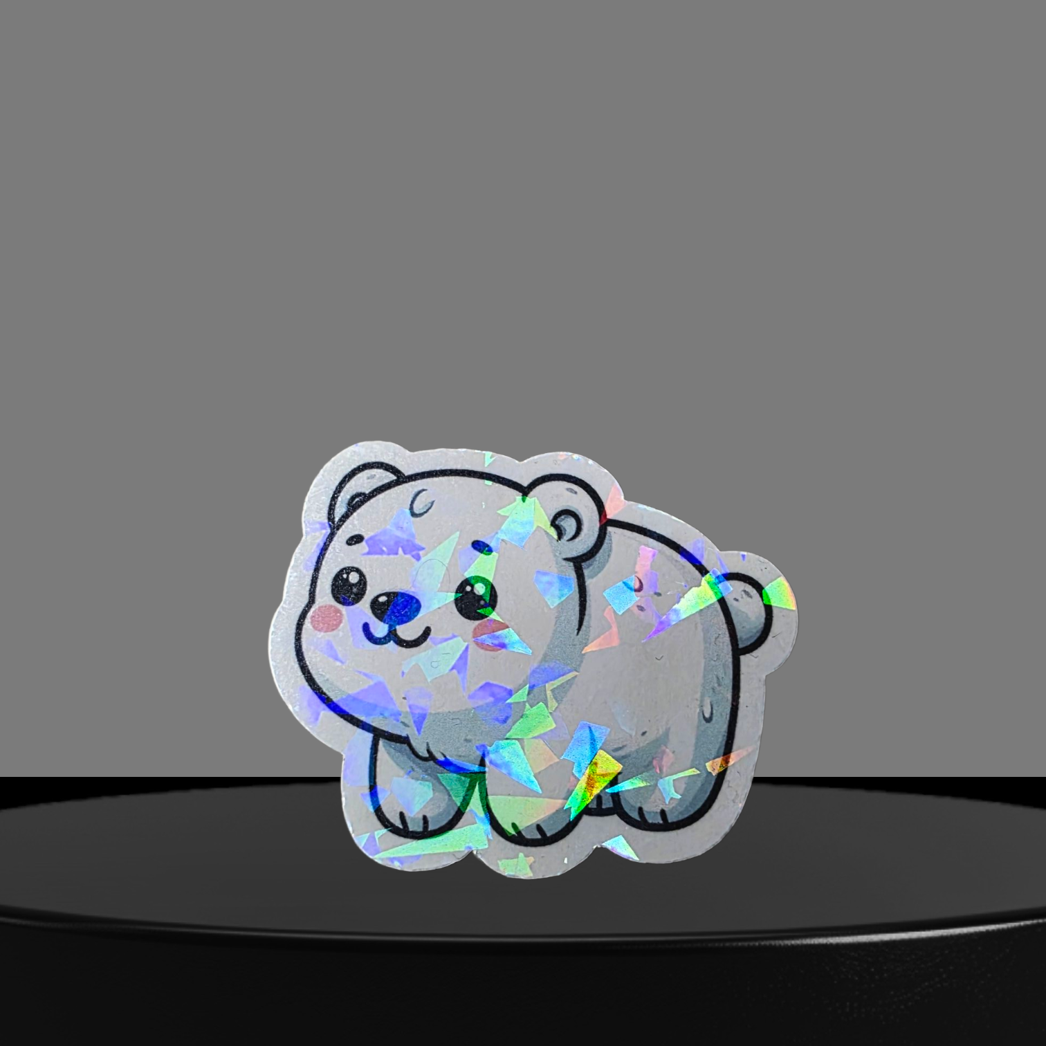 Eisbär Glitzer Sticker