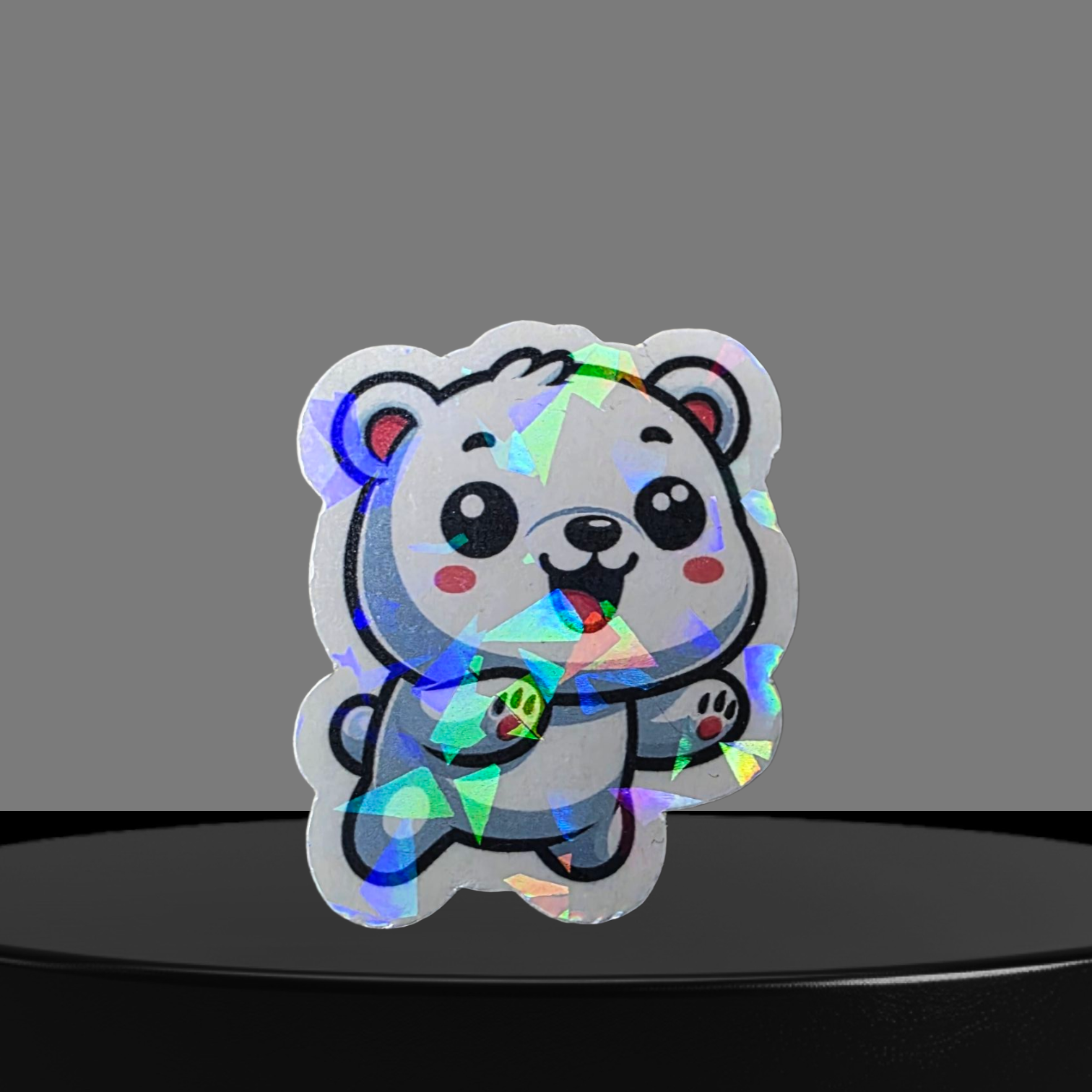 Eisbär Glitzer Sticker