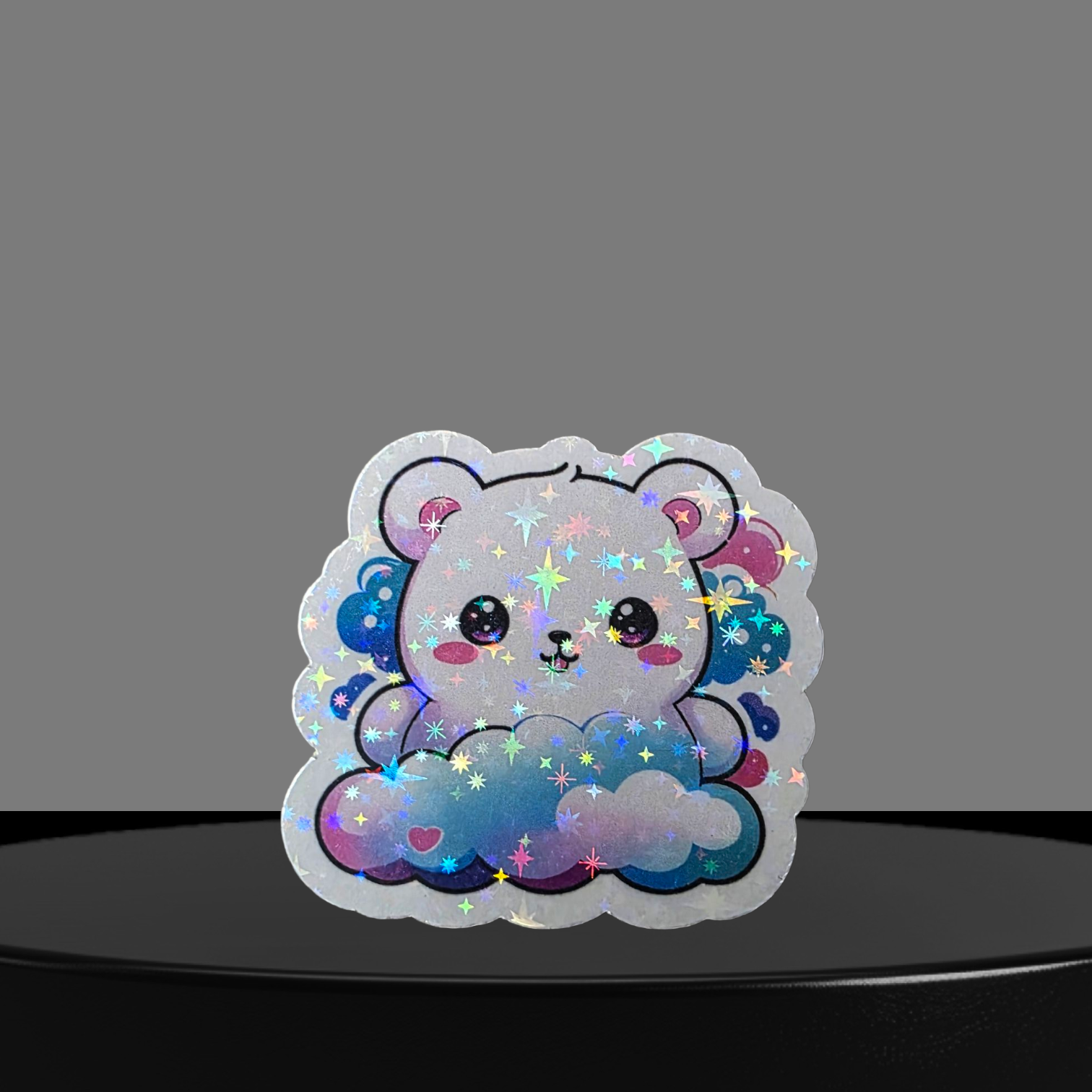 Eisbär Glitzer Sticker