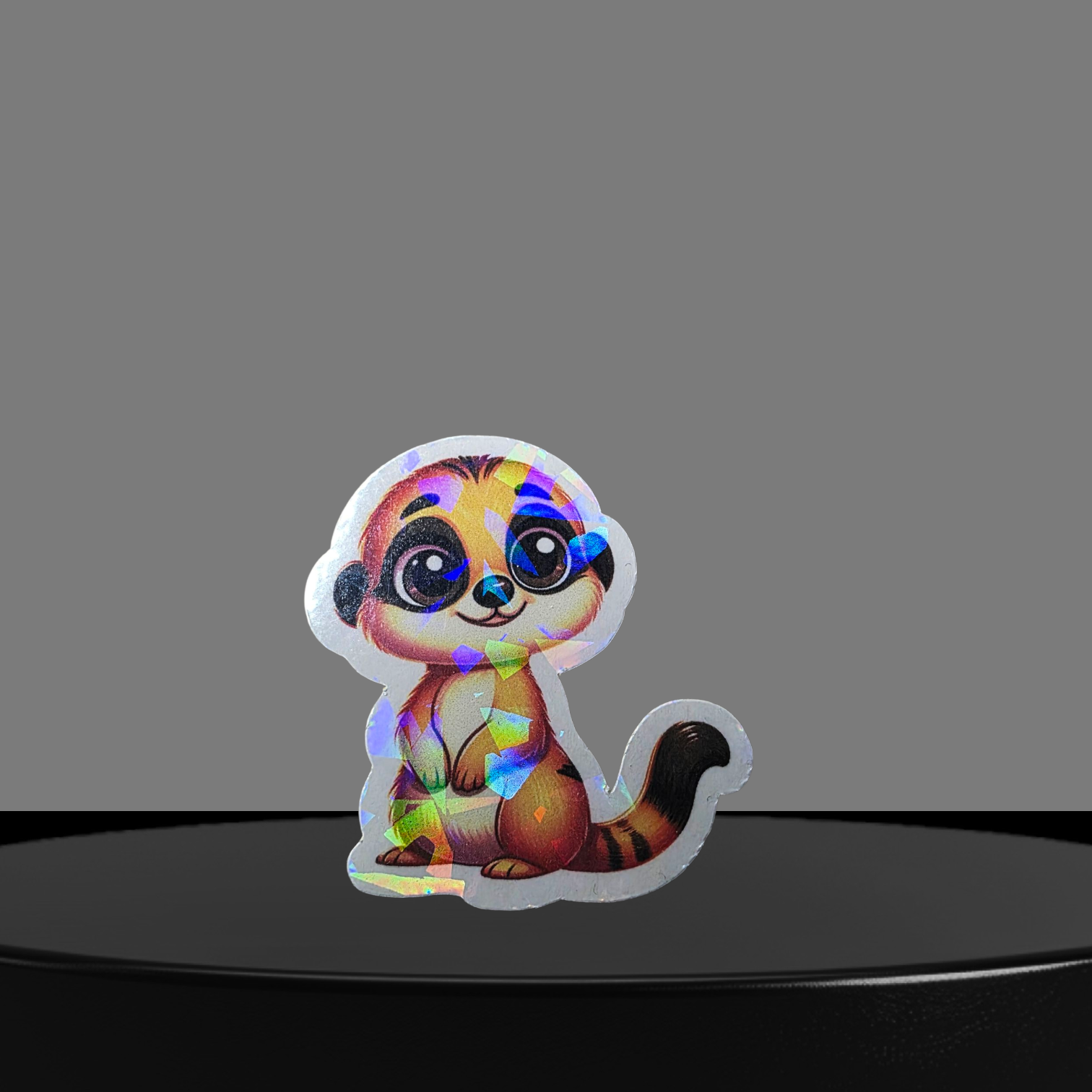 Erdmännchen Glitzer Sticker