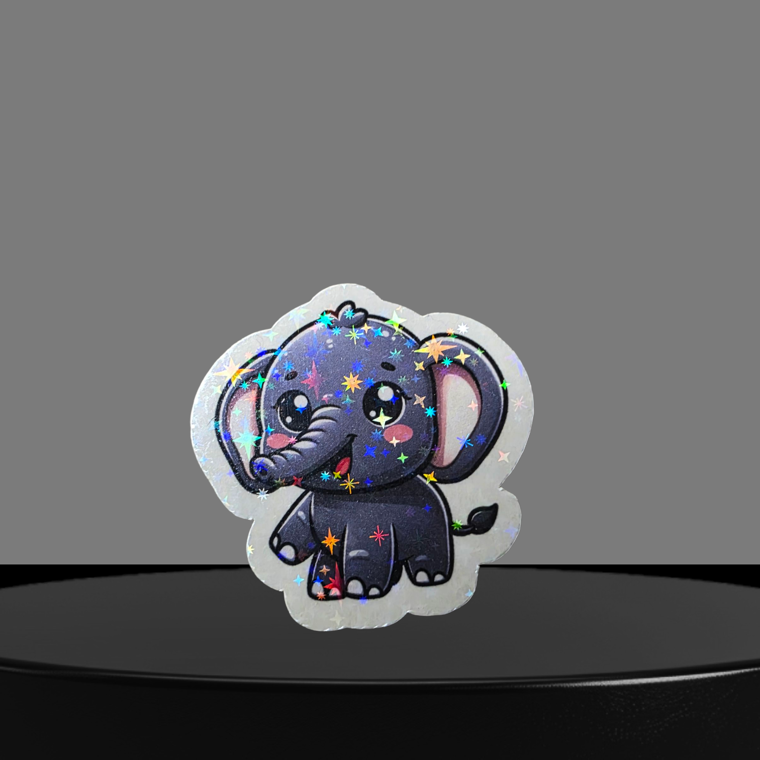 Elefant Glitzer Sticker