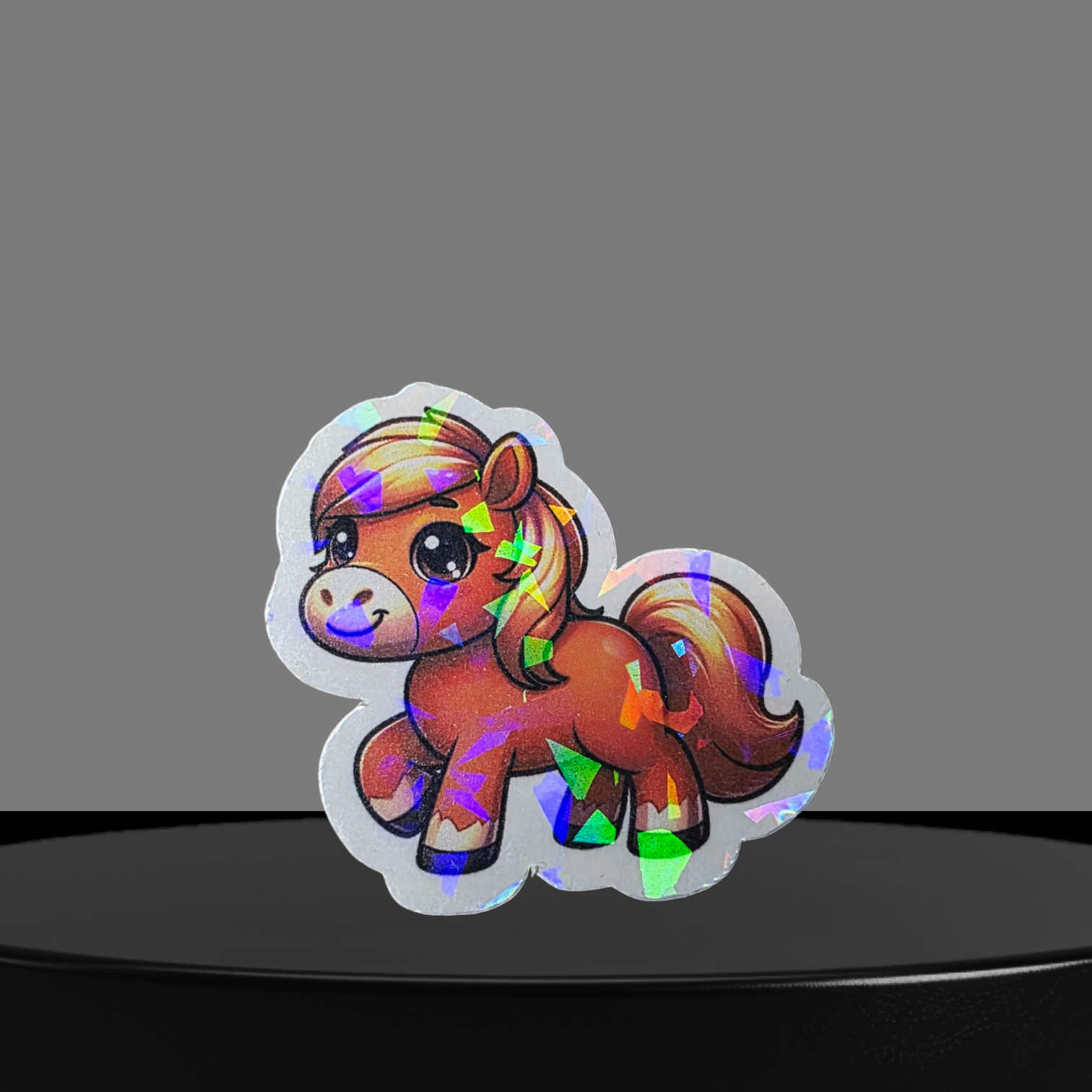 Pferd Glitzer Sticker