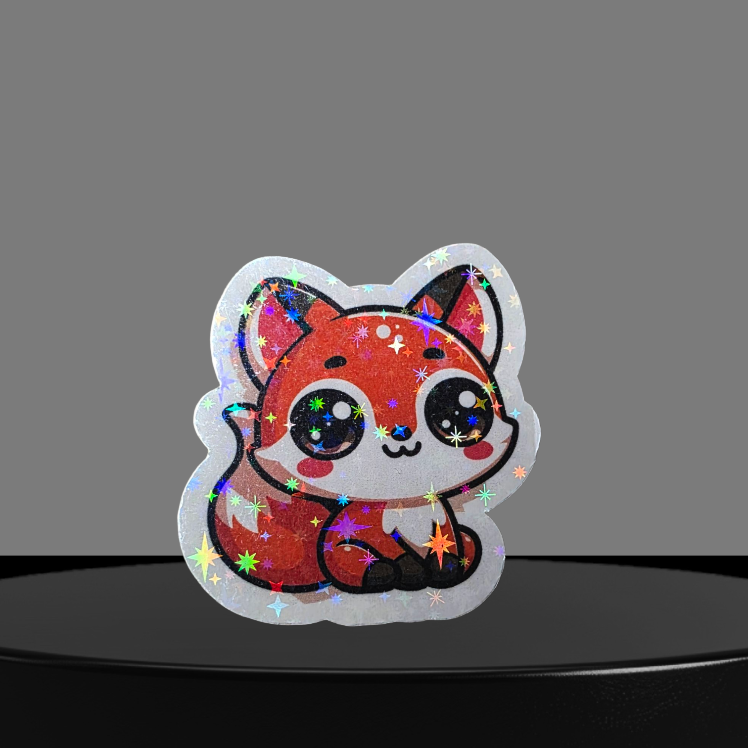 Fuchs Glitzer Sticker