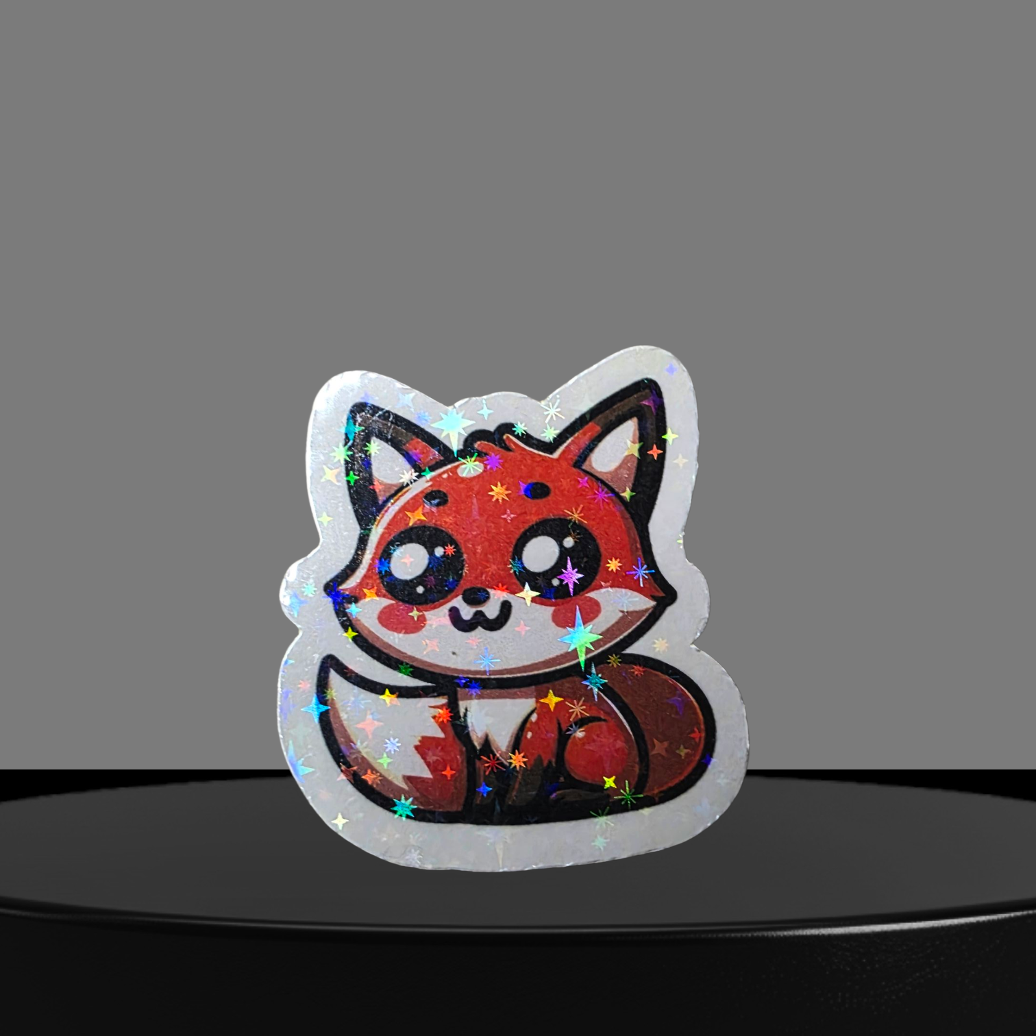 Fuchs Glitzer Sticker