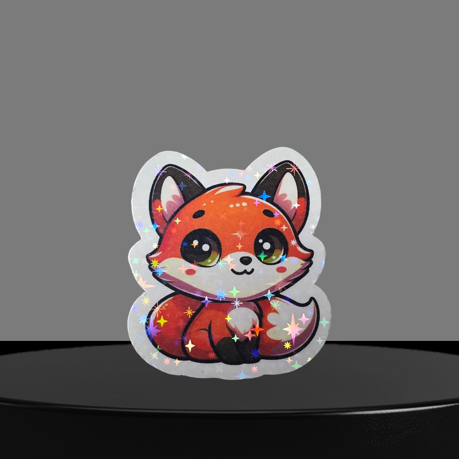 Fuchs Glitzer Sticker
