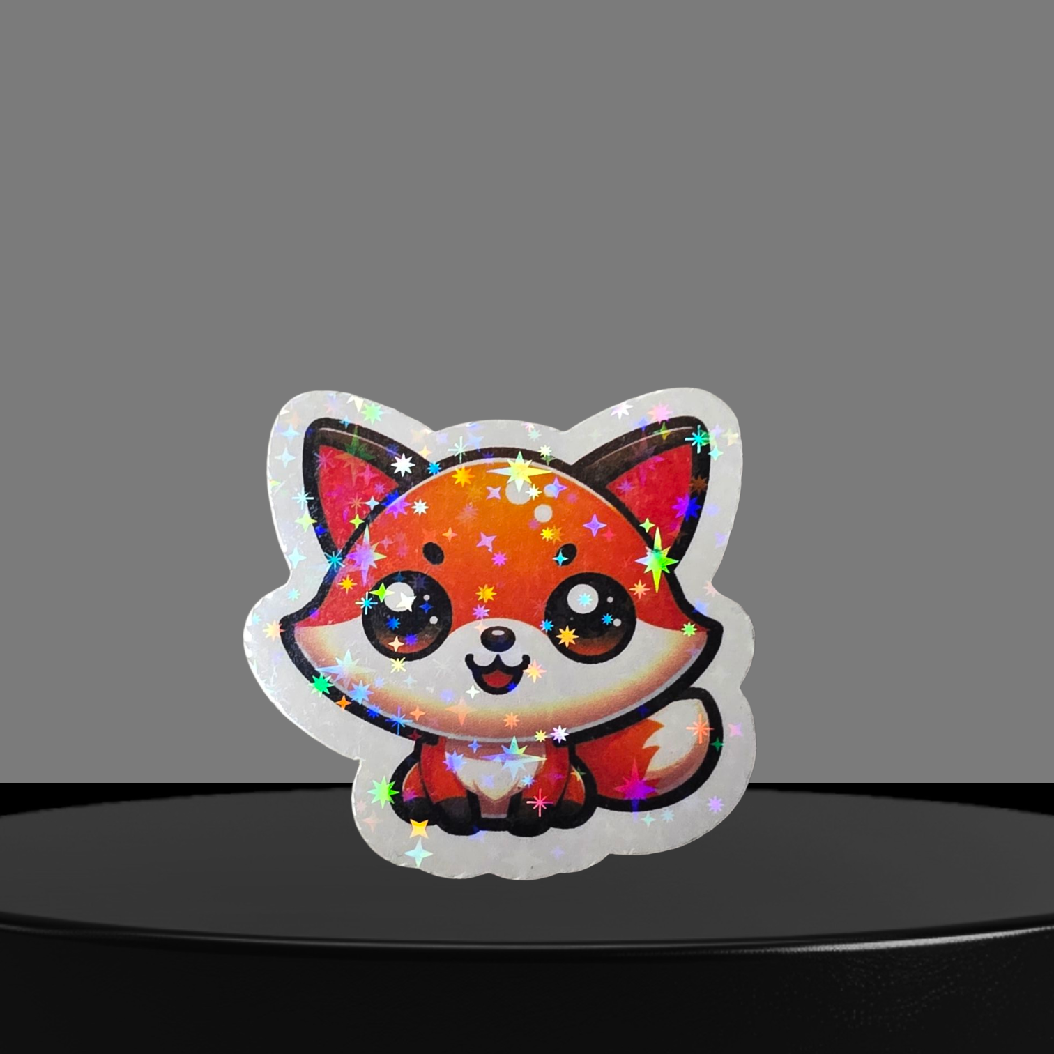 Fuchs Glitzer Sticker