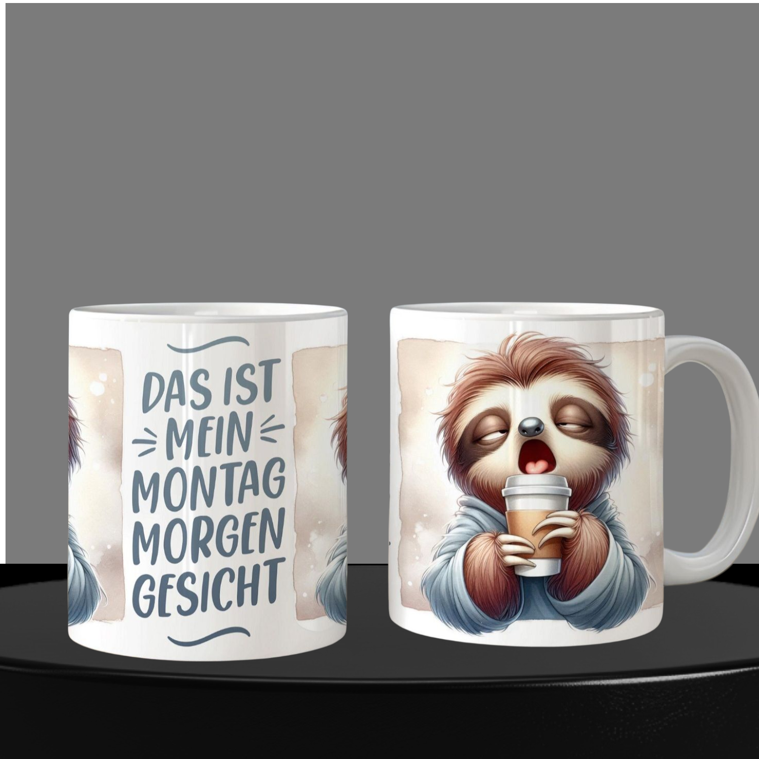 Montag Humor Tasse mit Spruch, Kaffee Becher