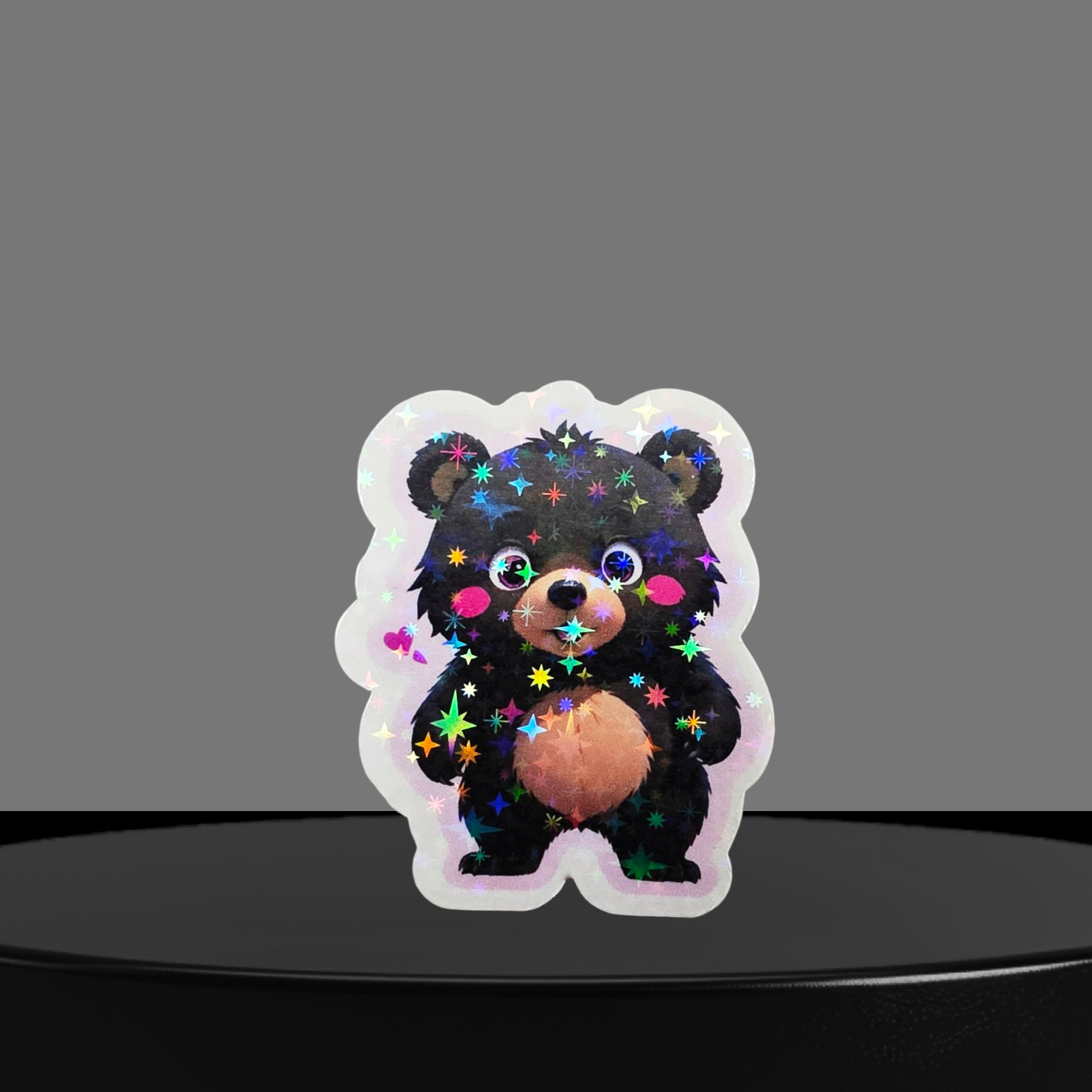 Bär Glitzer Sticker