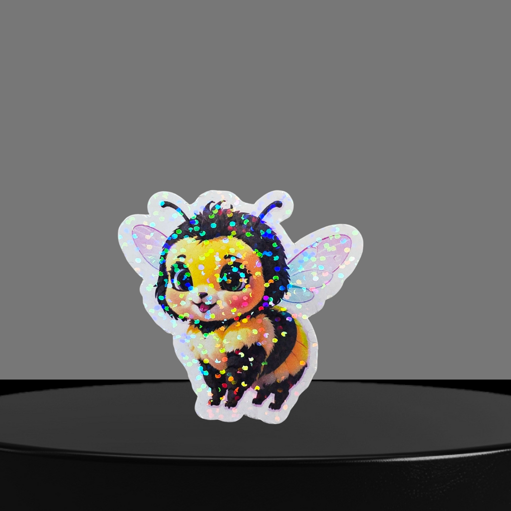 Biene Glitzer Sticker