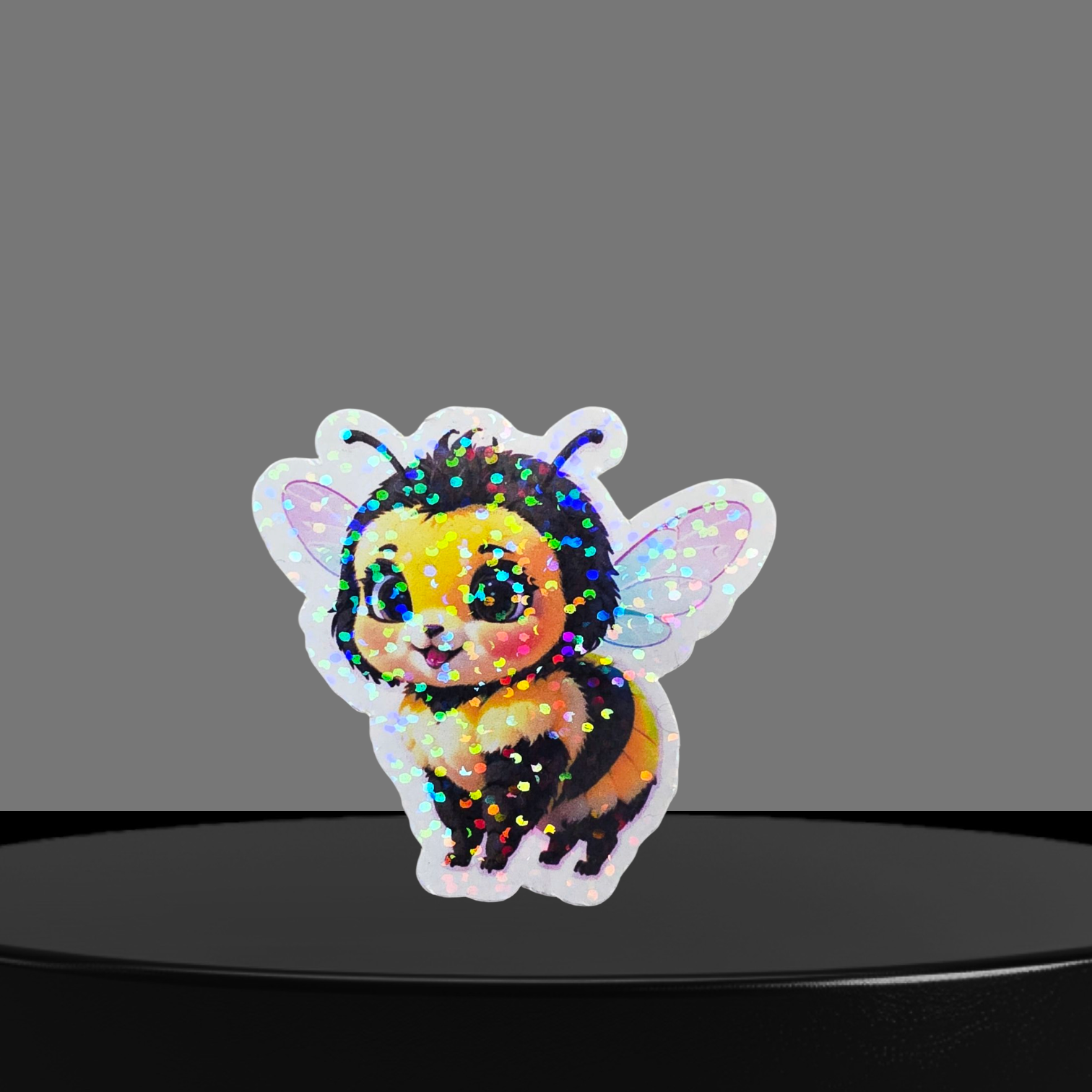 Biene Glitzer Sticker