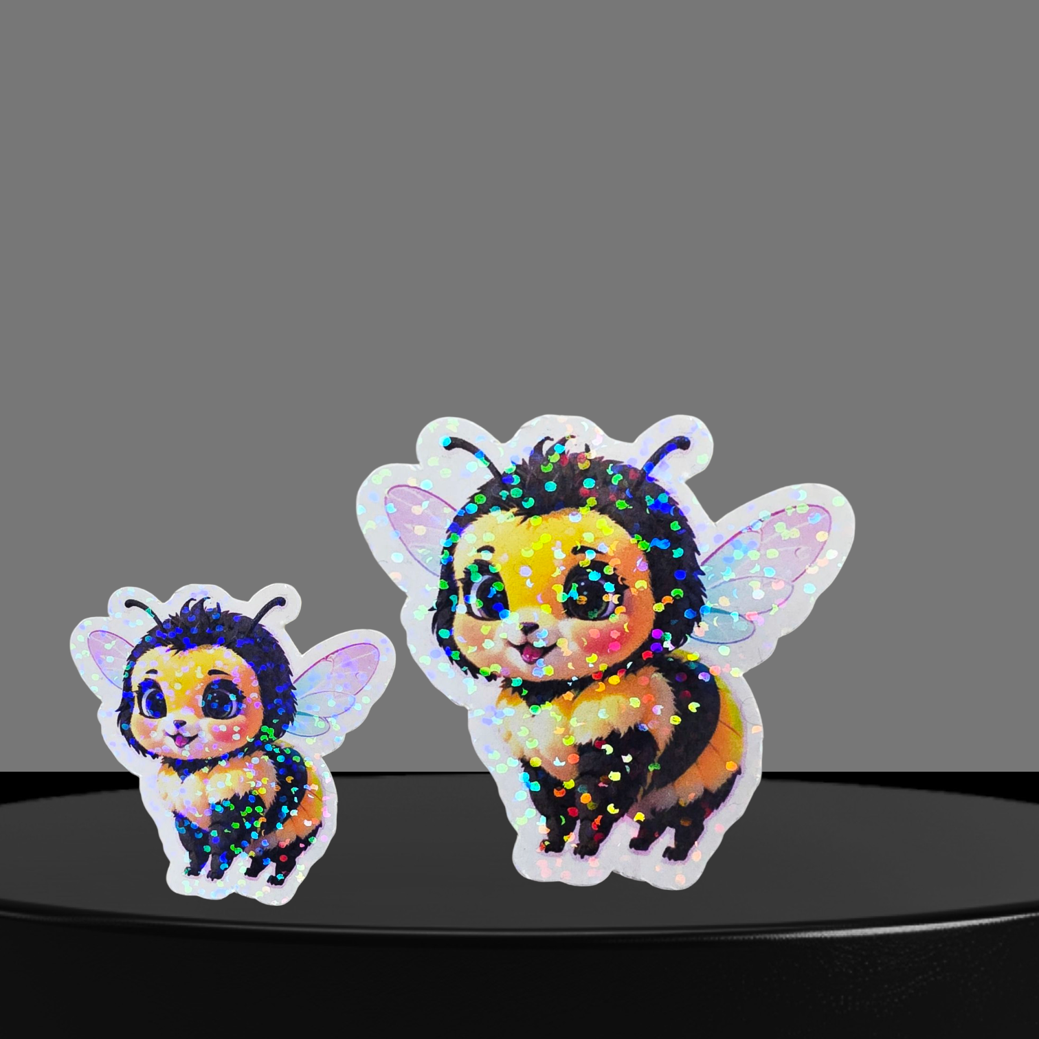 Biene Glitzer Sticker