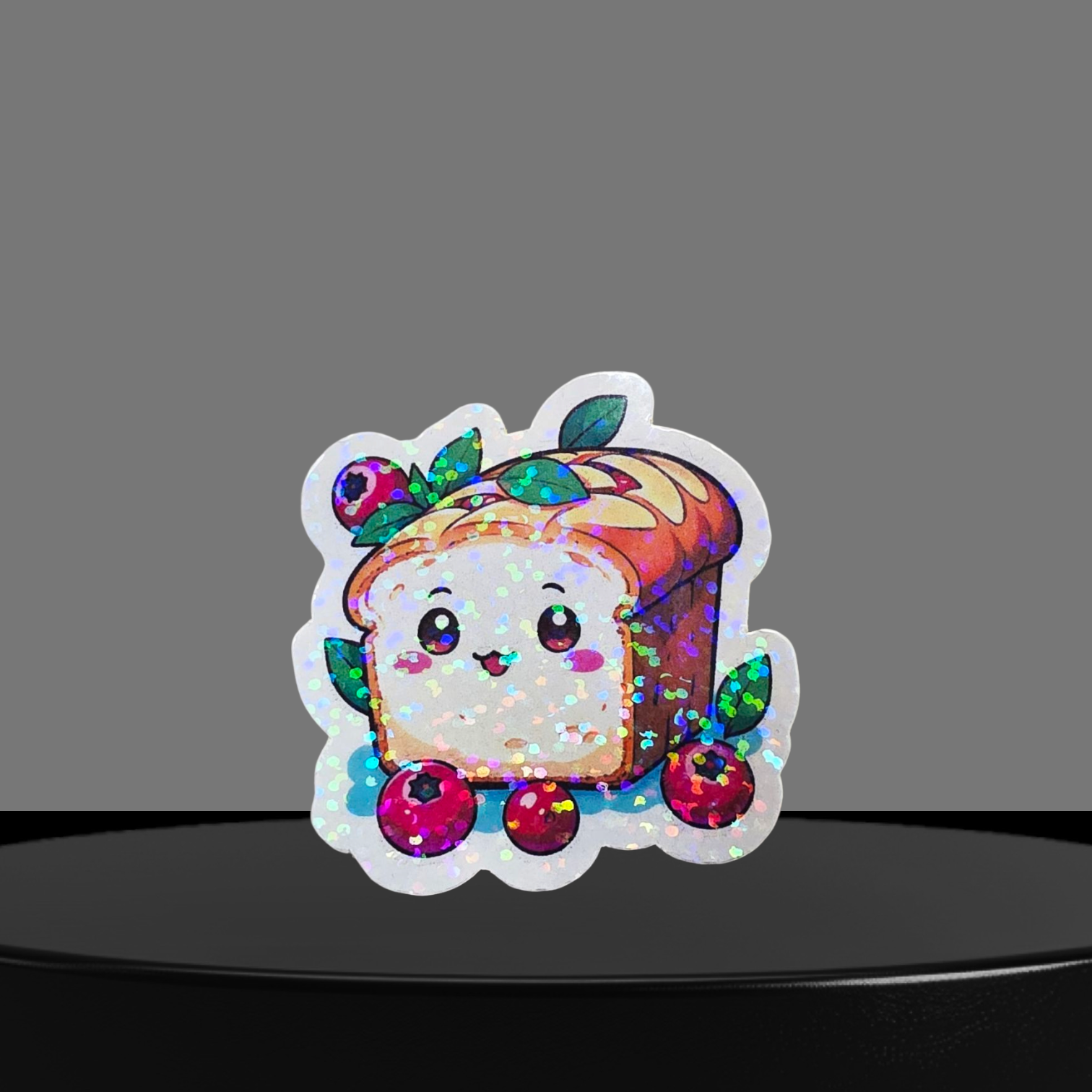 Brot Glitzer Sticker