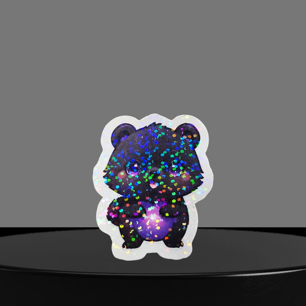 Bär Glitzer Sticker