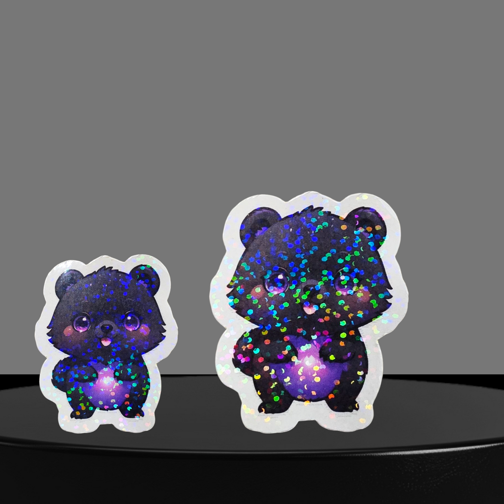 Bär Glitzer Sticker