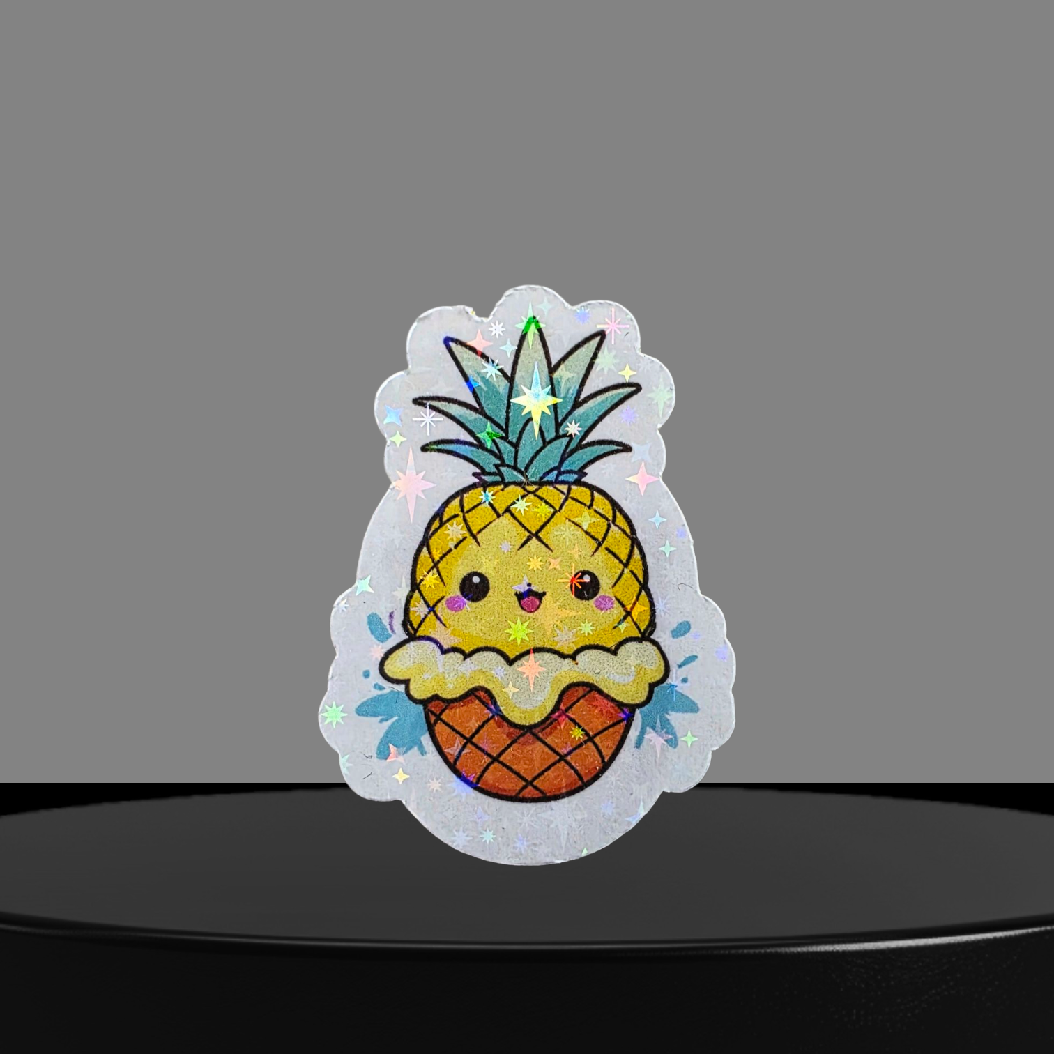 Ananas Glitzer Sticker