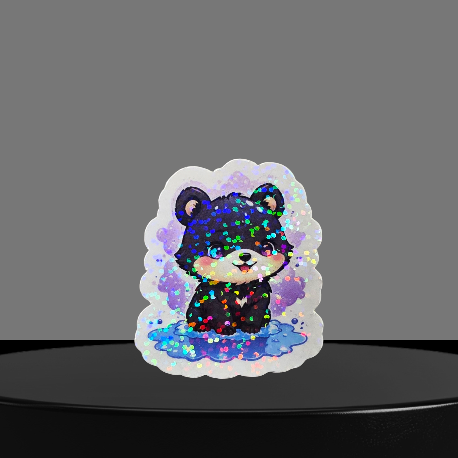 Bär Glitzer Sticker