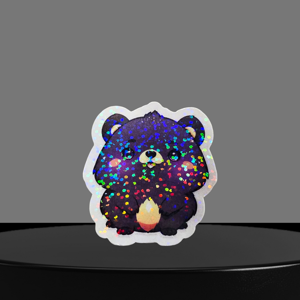 Bär Glitzer Sticker