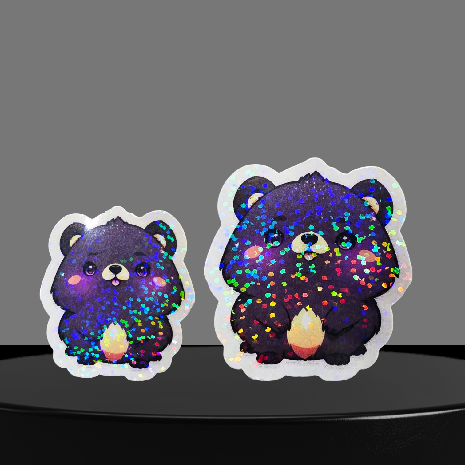 Bär Glitzer Sticker