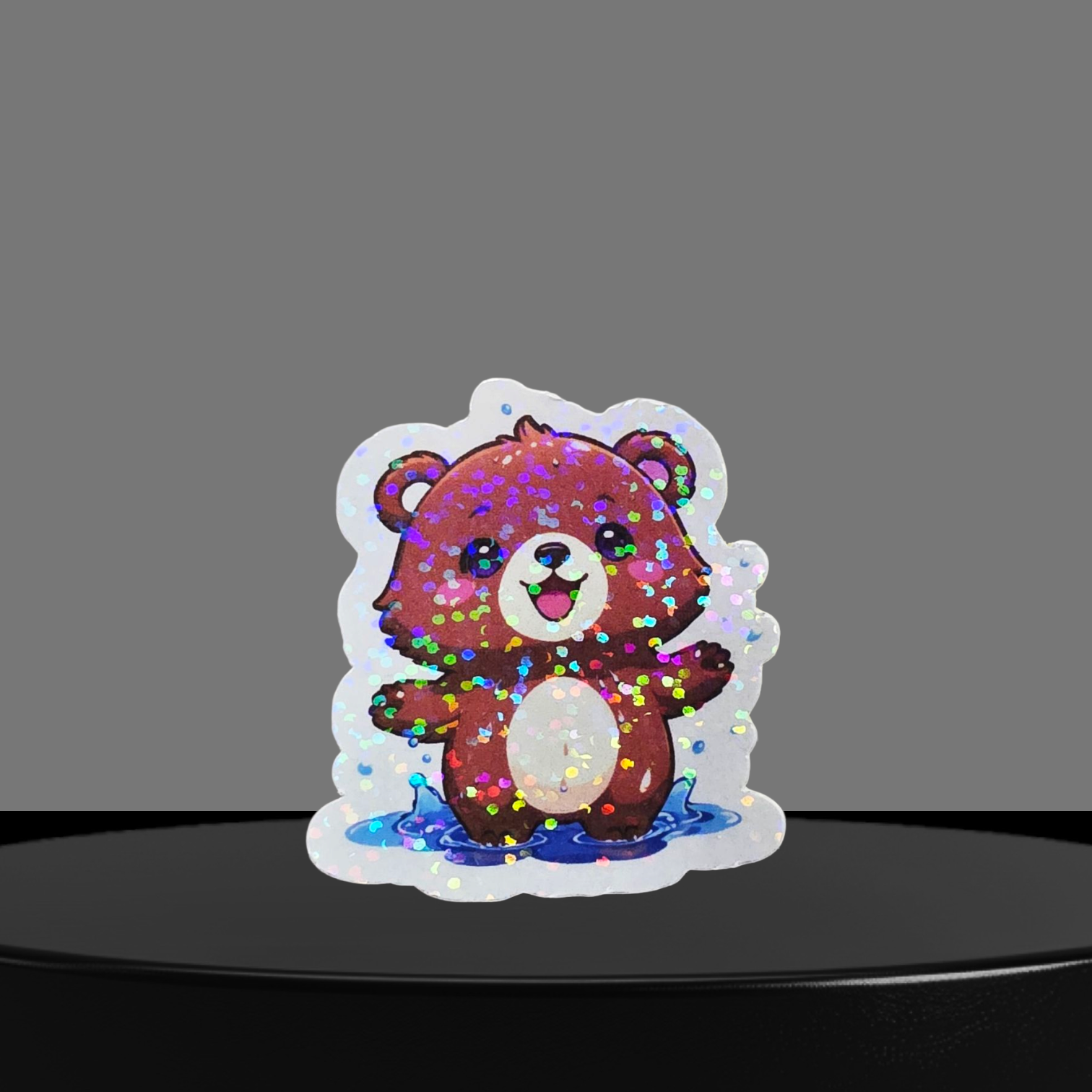 Bär Glitzer Sticker