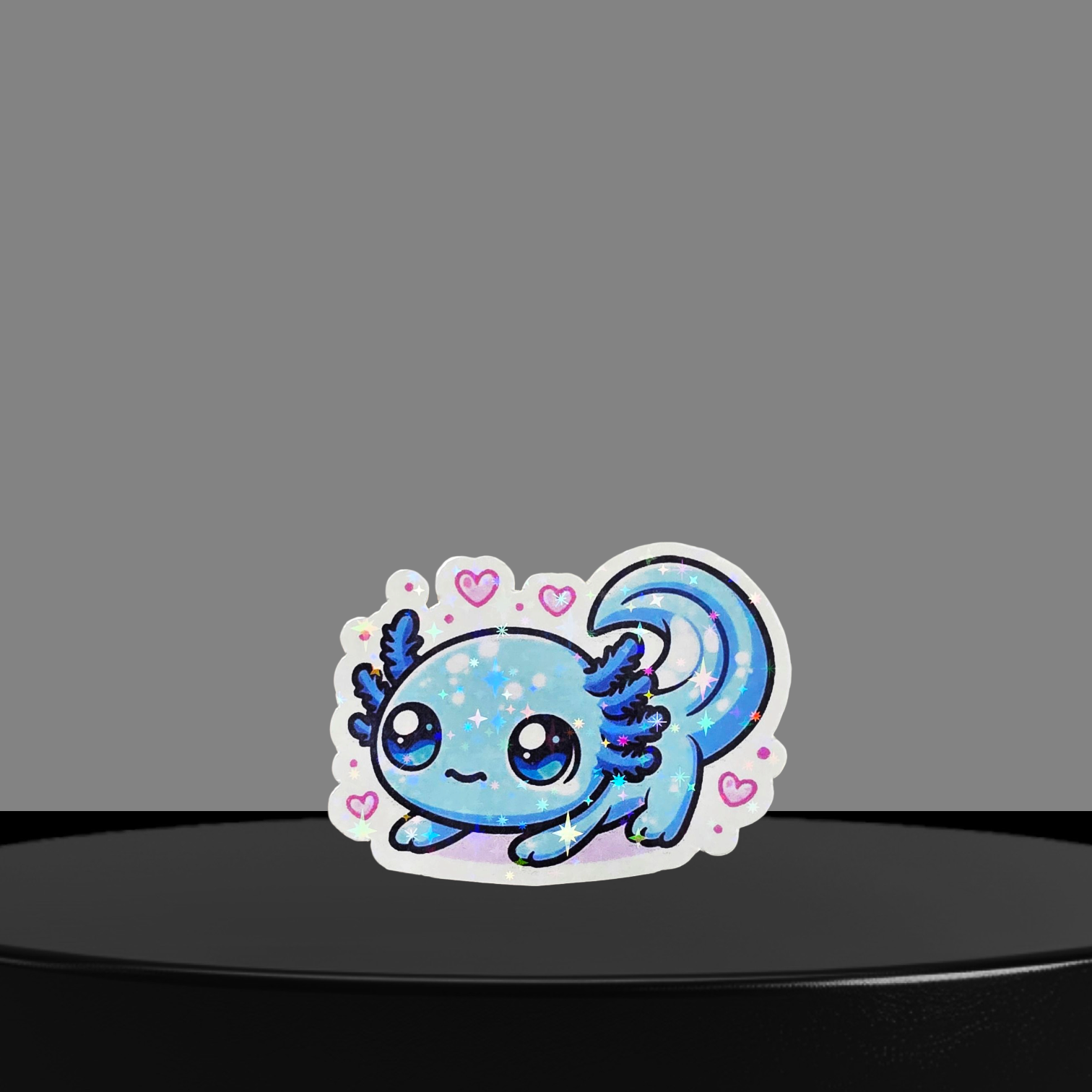 Axolotl Glitzer Sticker