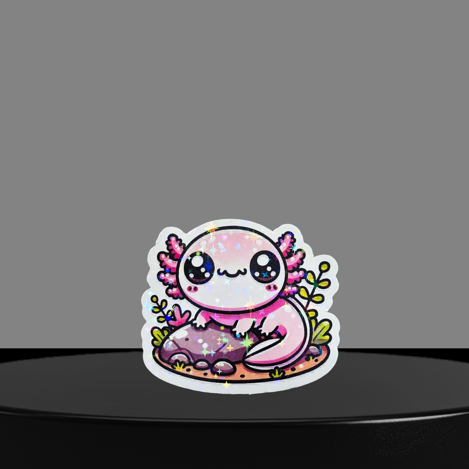 Axolotl Glitzer Sticker