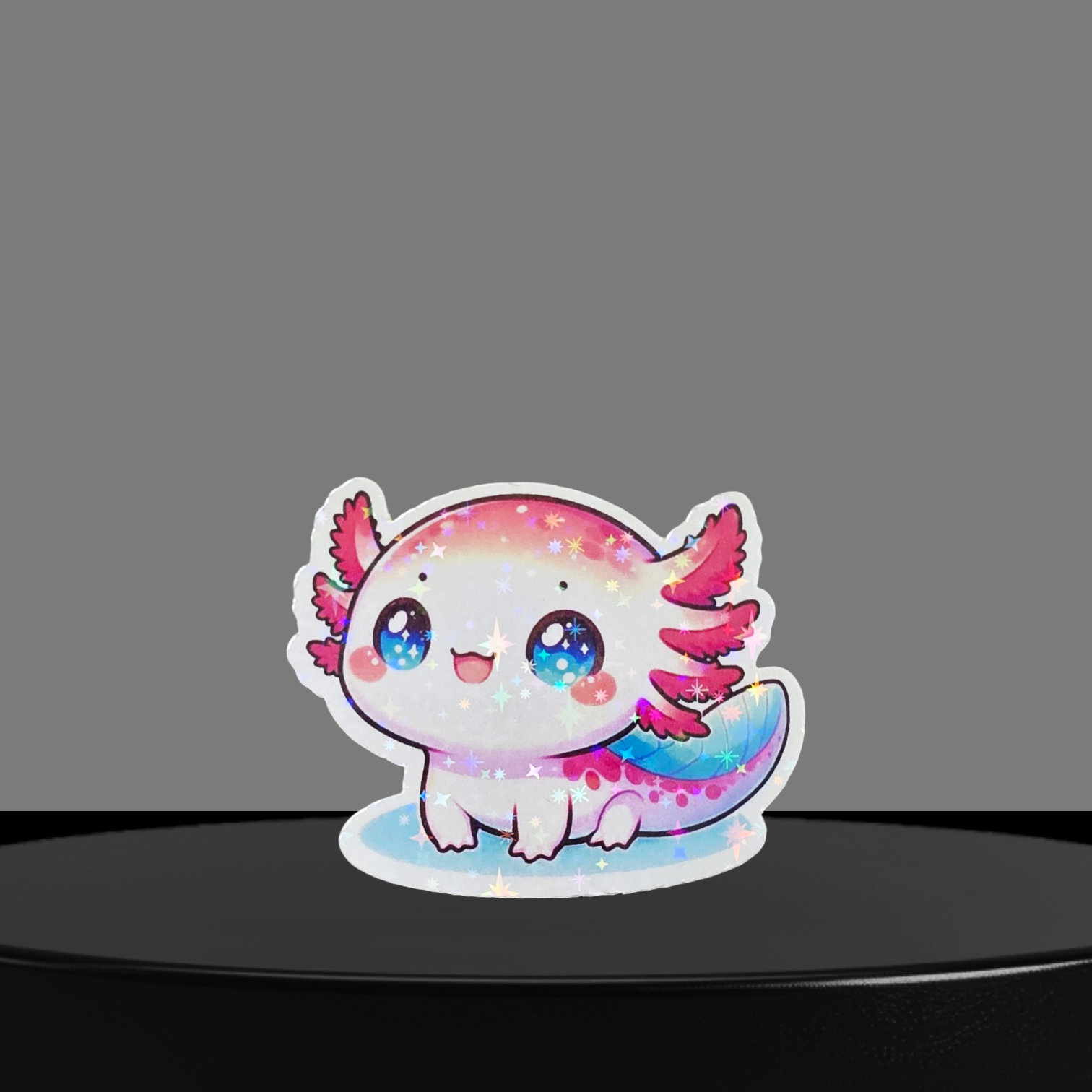 Axolotl Glitzer Sticker