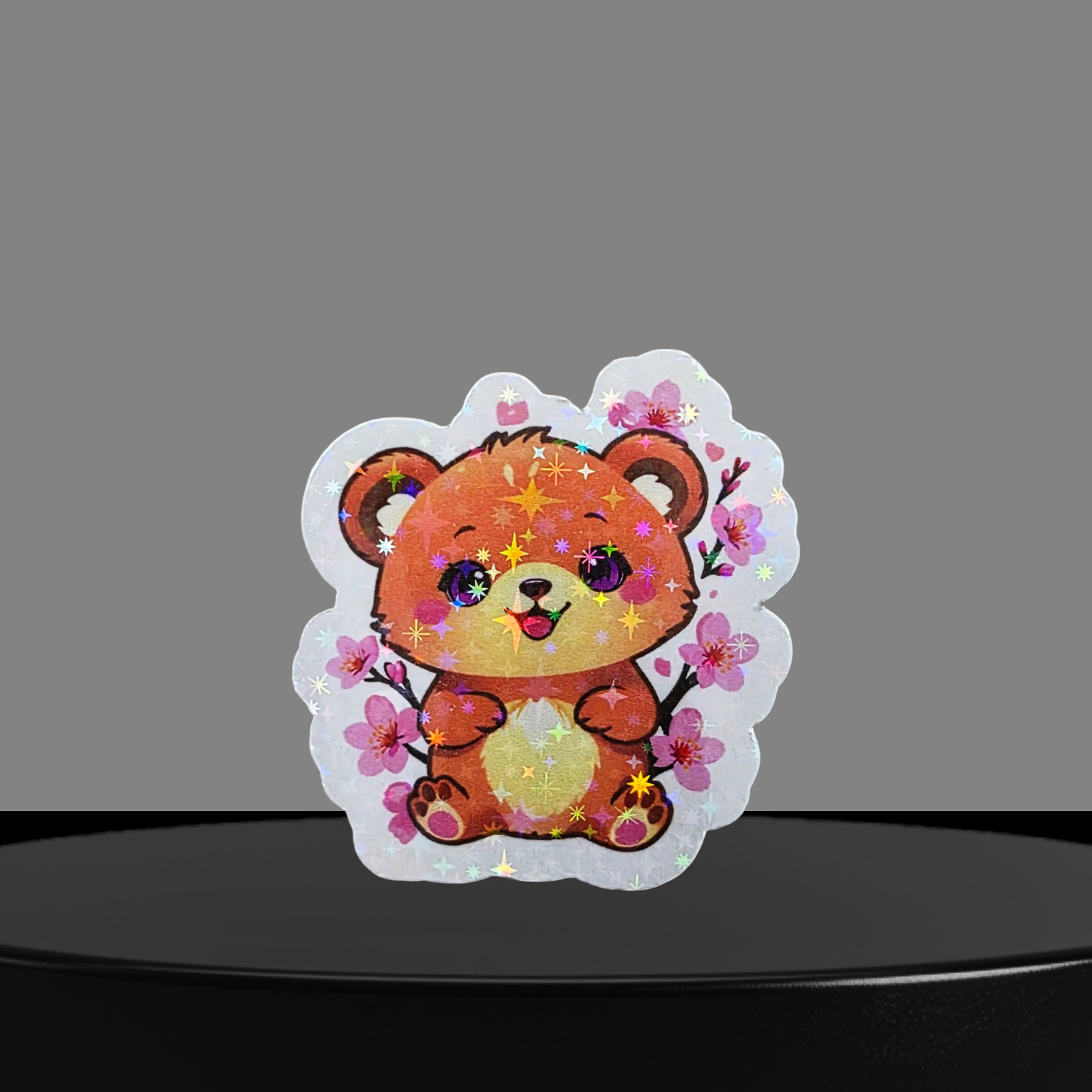 Bär Glitzer Sticker