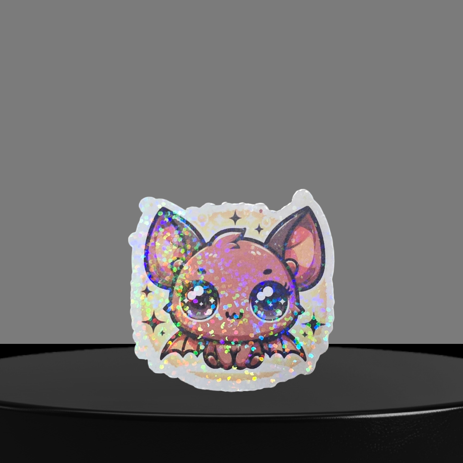 Fledermaus Glitzer Sticker