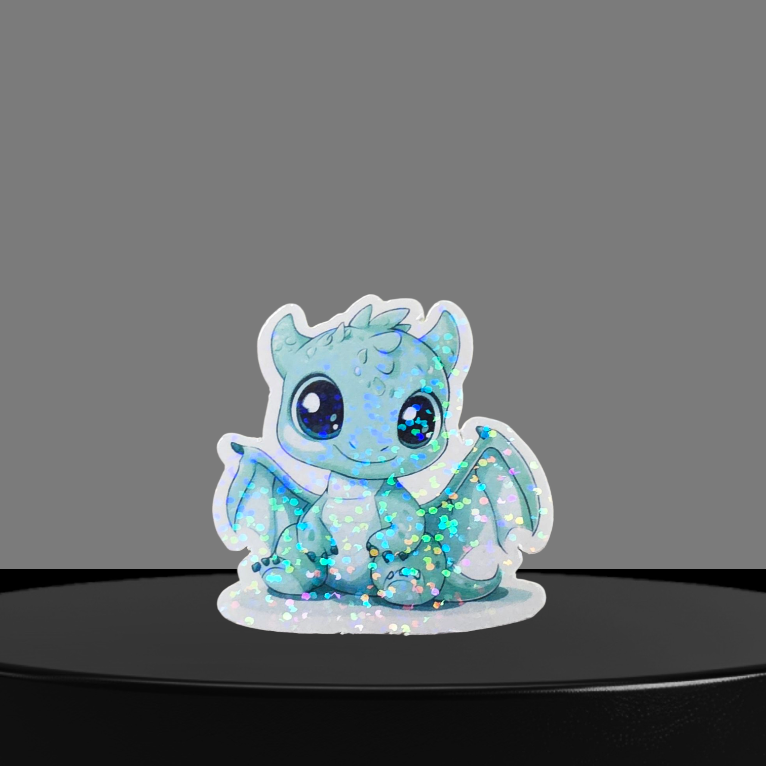 Drache Glitzer Sticker