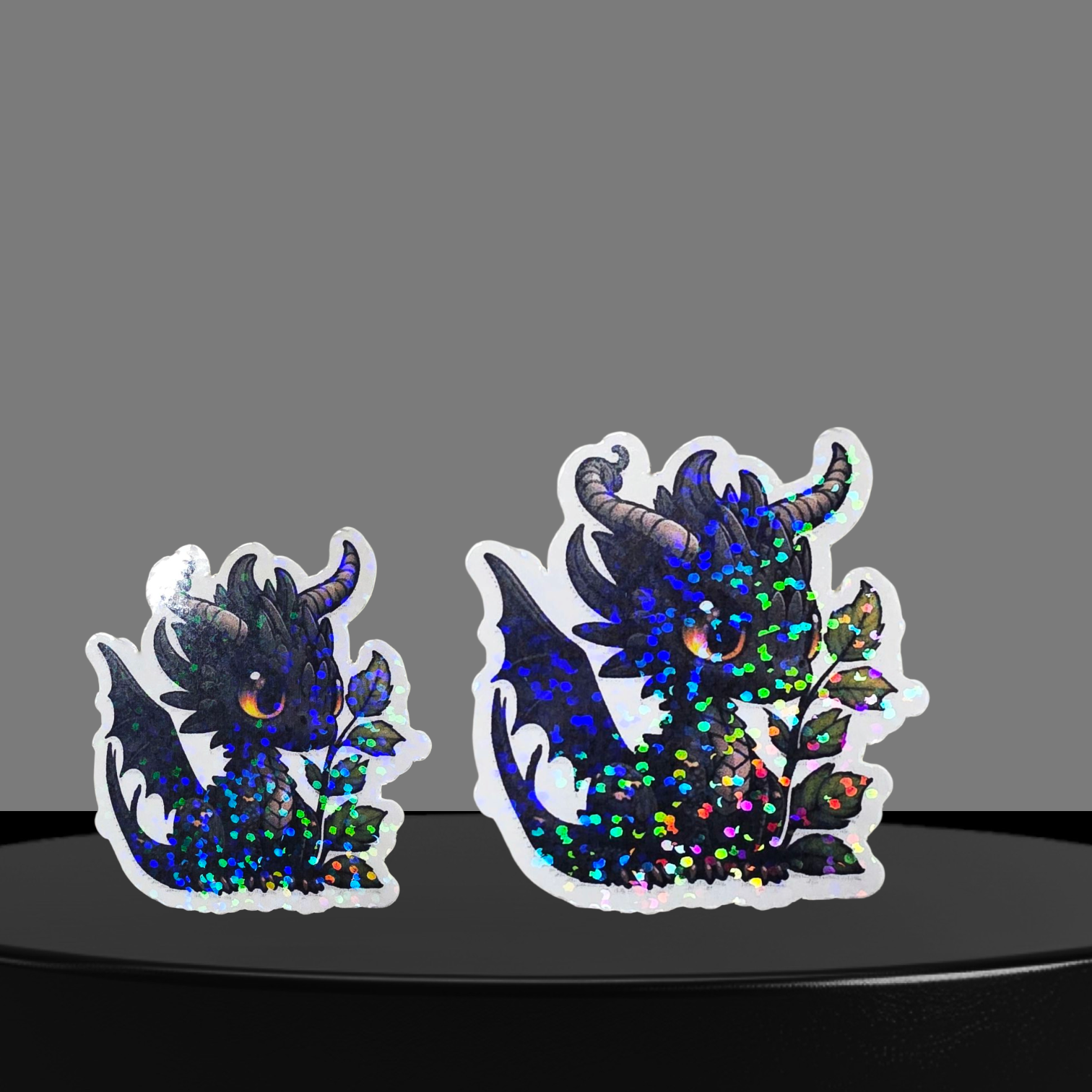 Drache Glitzer Sticker