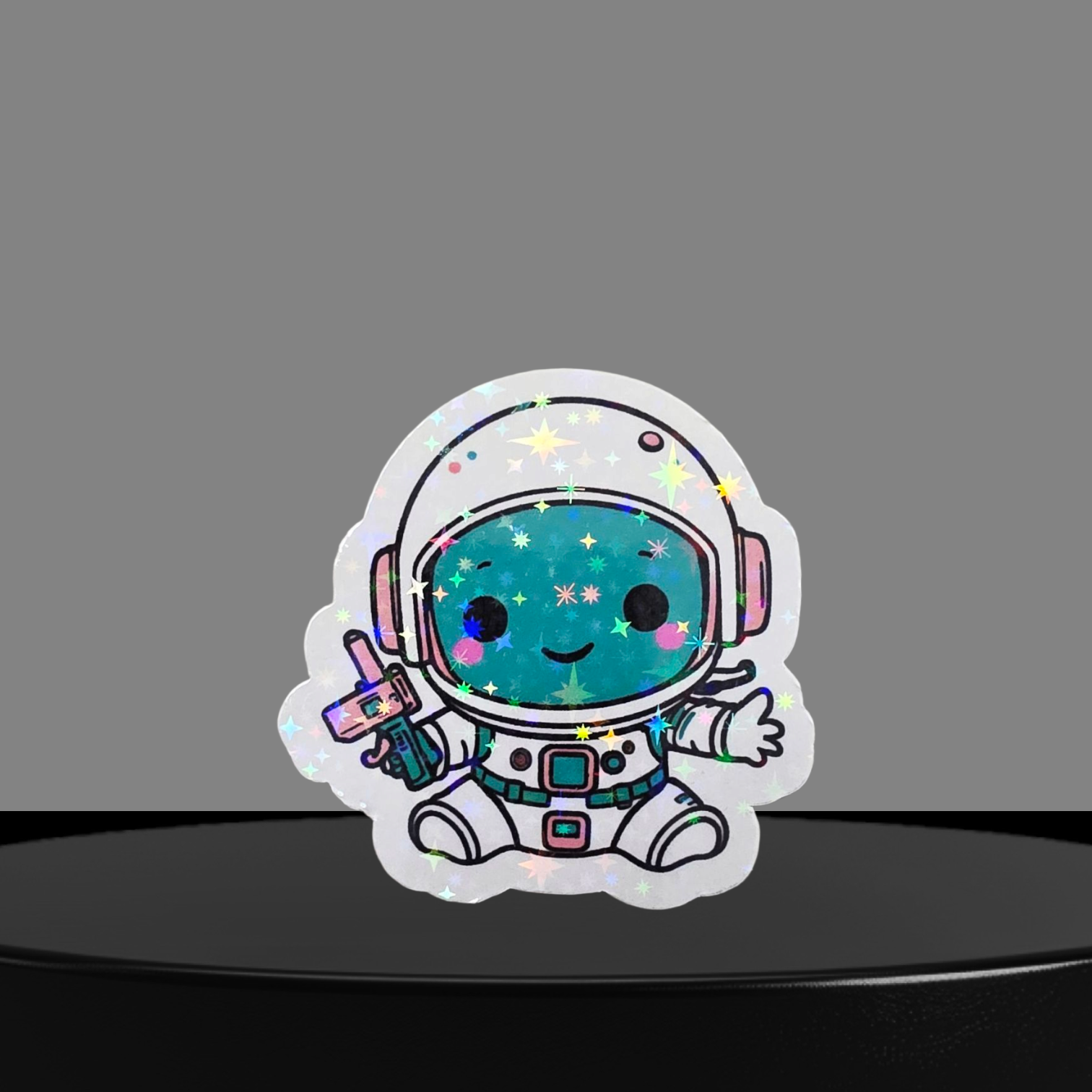 Astronaut Glitzer Sticker