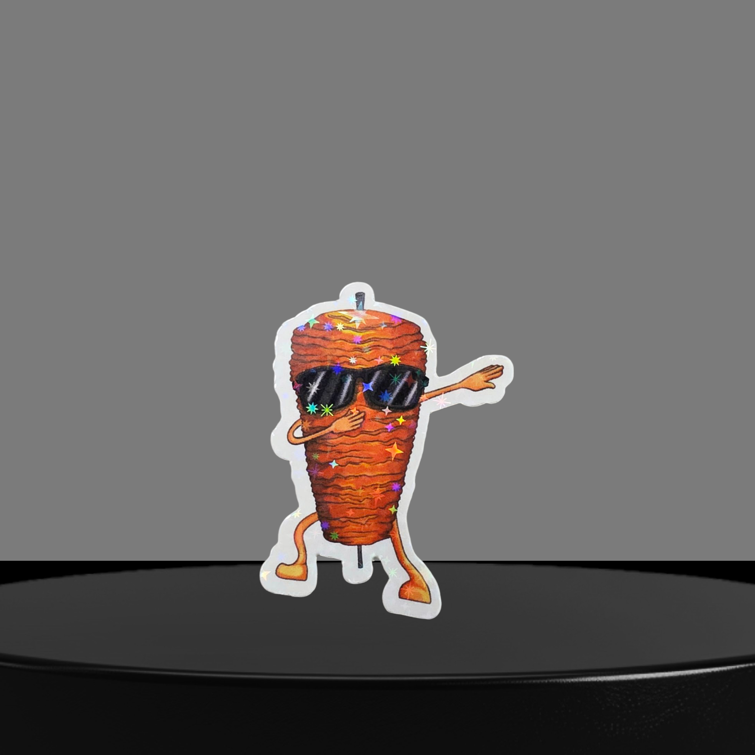 Döner Spieß Glitzer Sticker