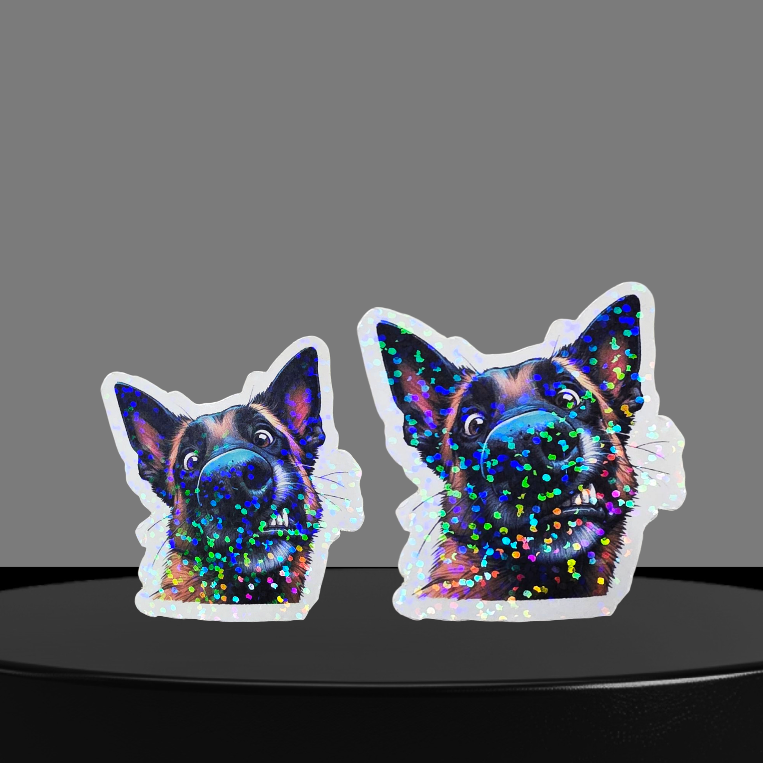 Schäferhund Glitzer Sticker