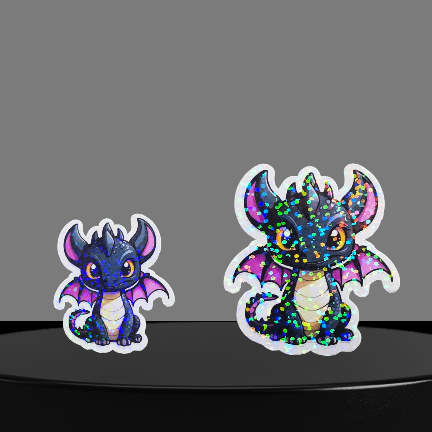 Drache Glitzer Sticker