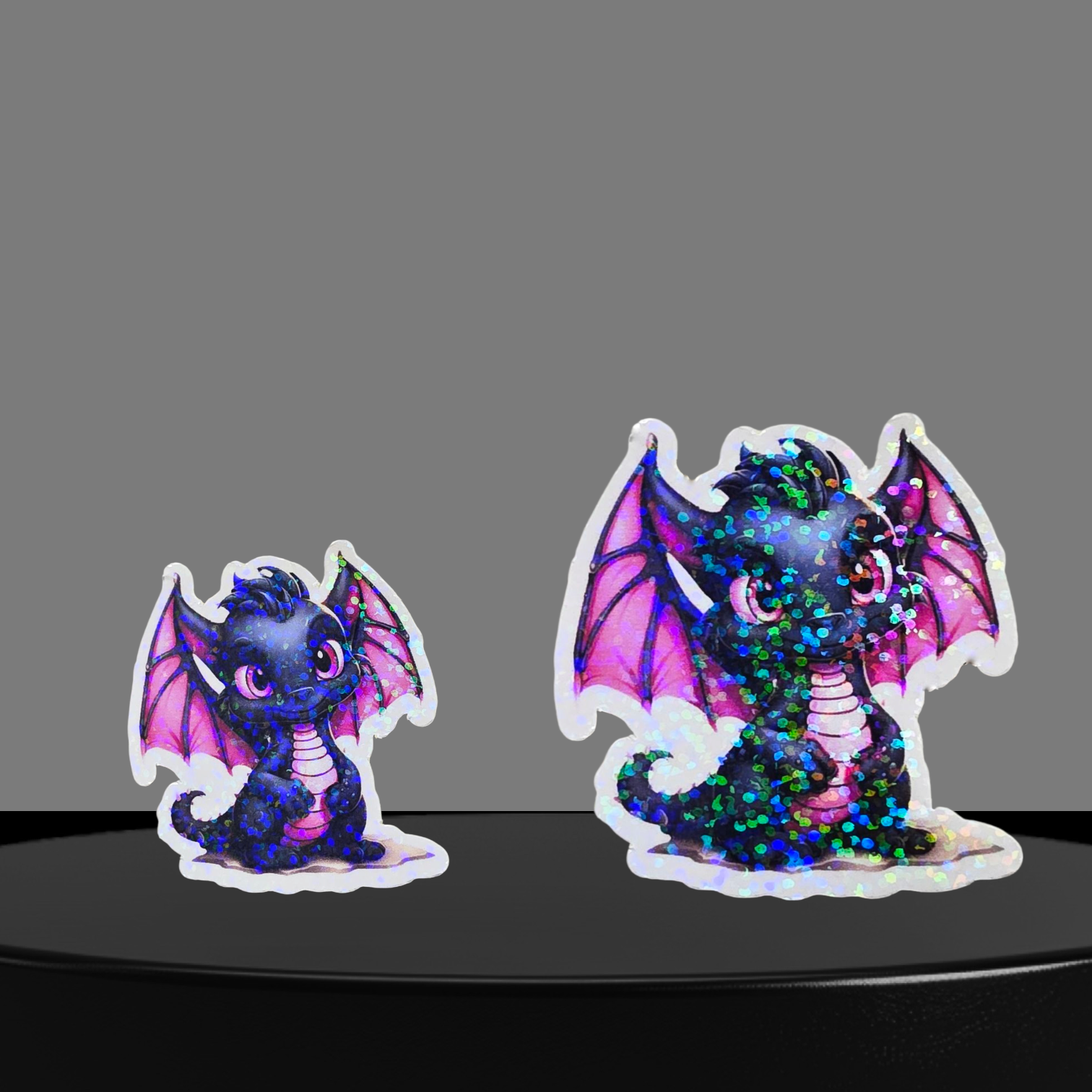 Drache Glitzer Sticker