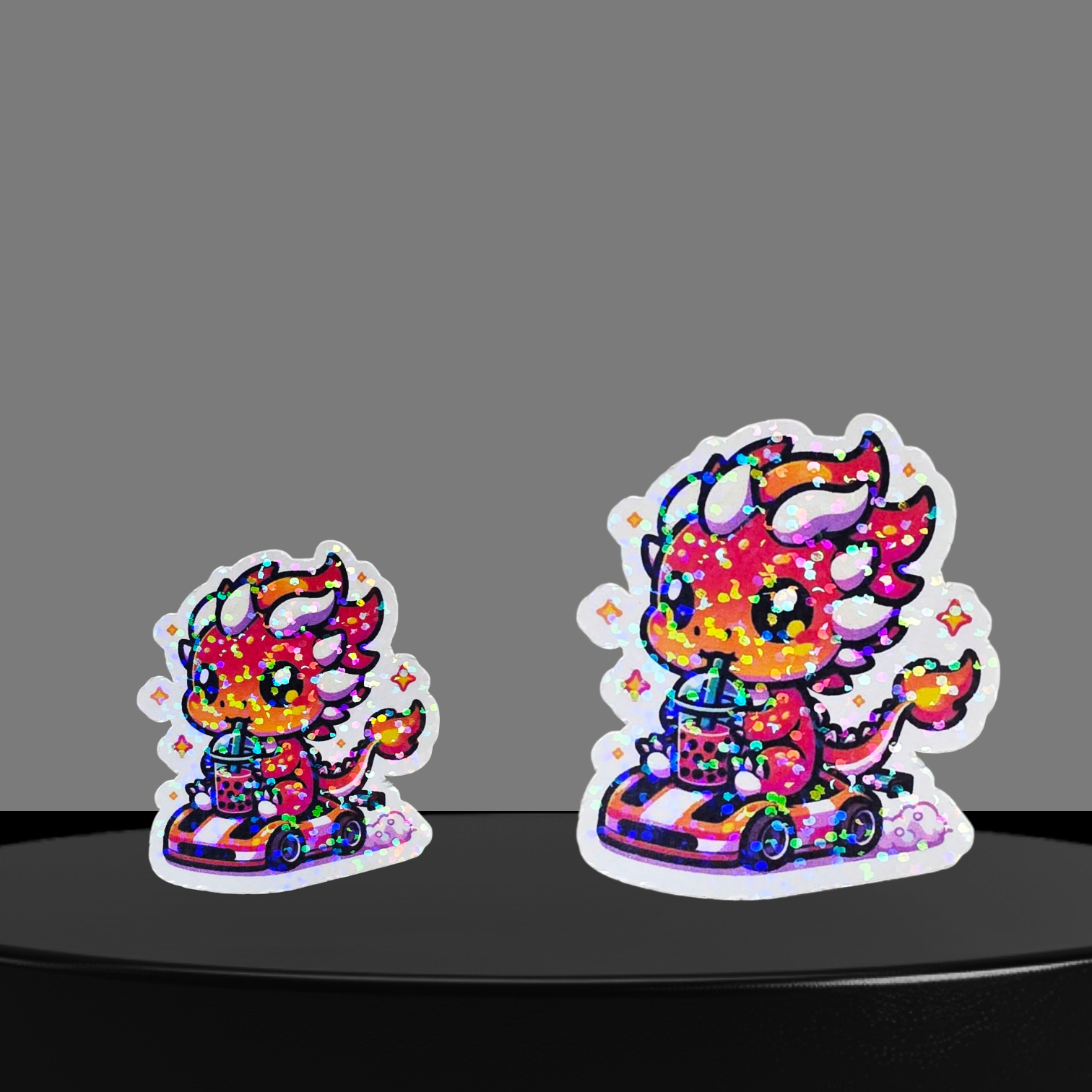 Drache Glitzer Sticker