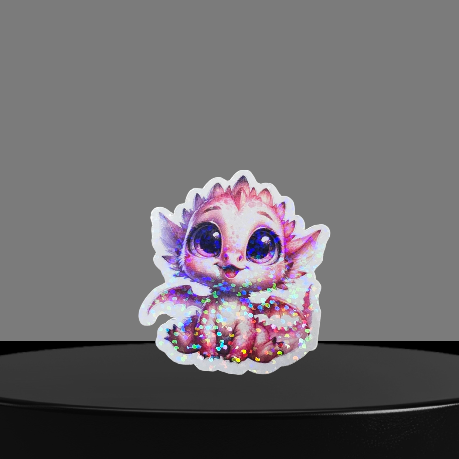 Drache Glitzer Sticker