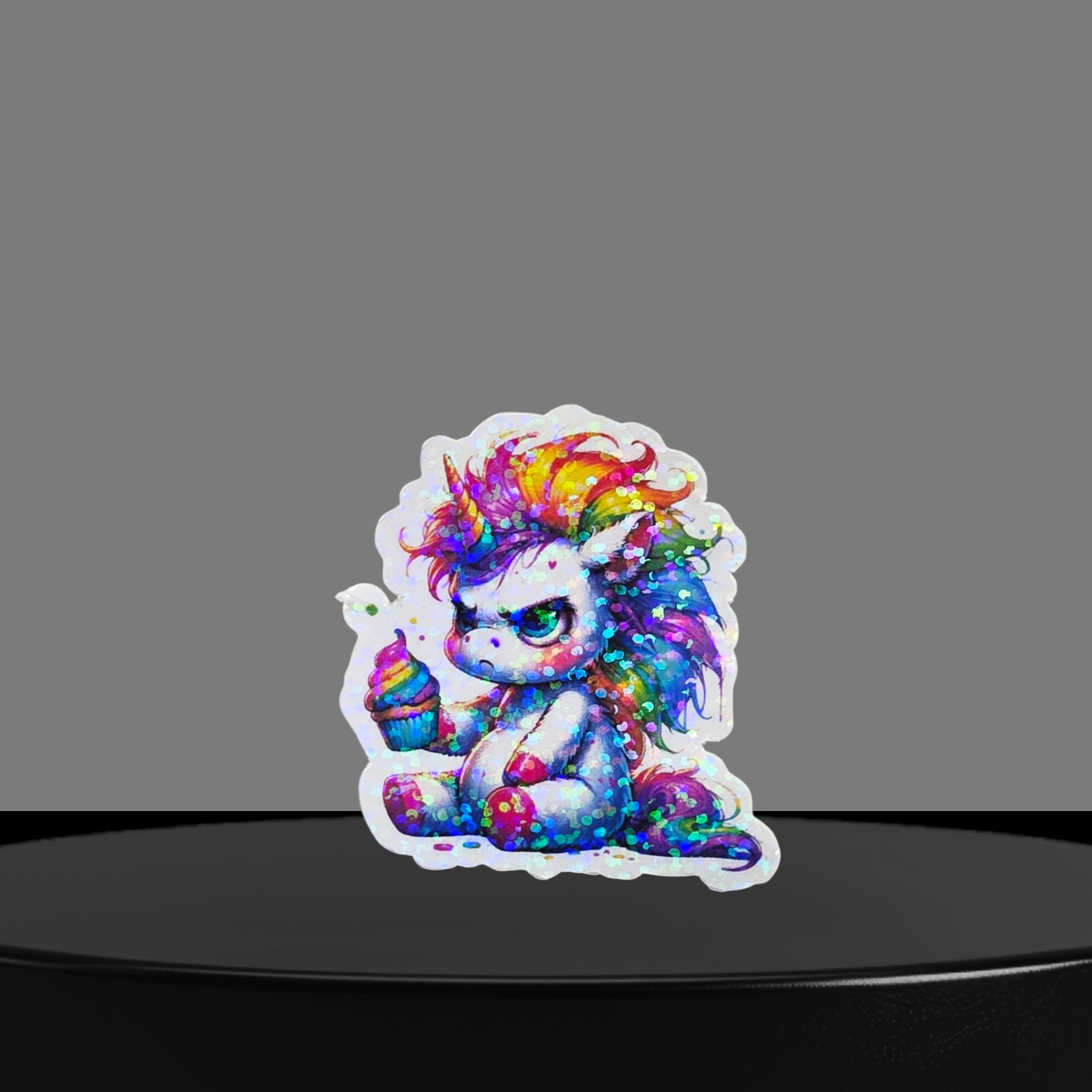 Einhorn Glitzer Sticker
