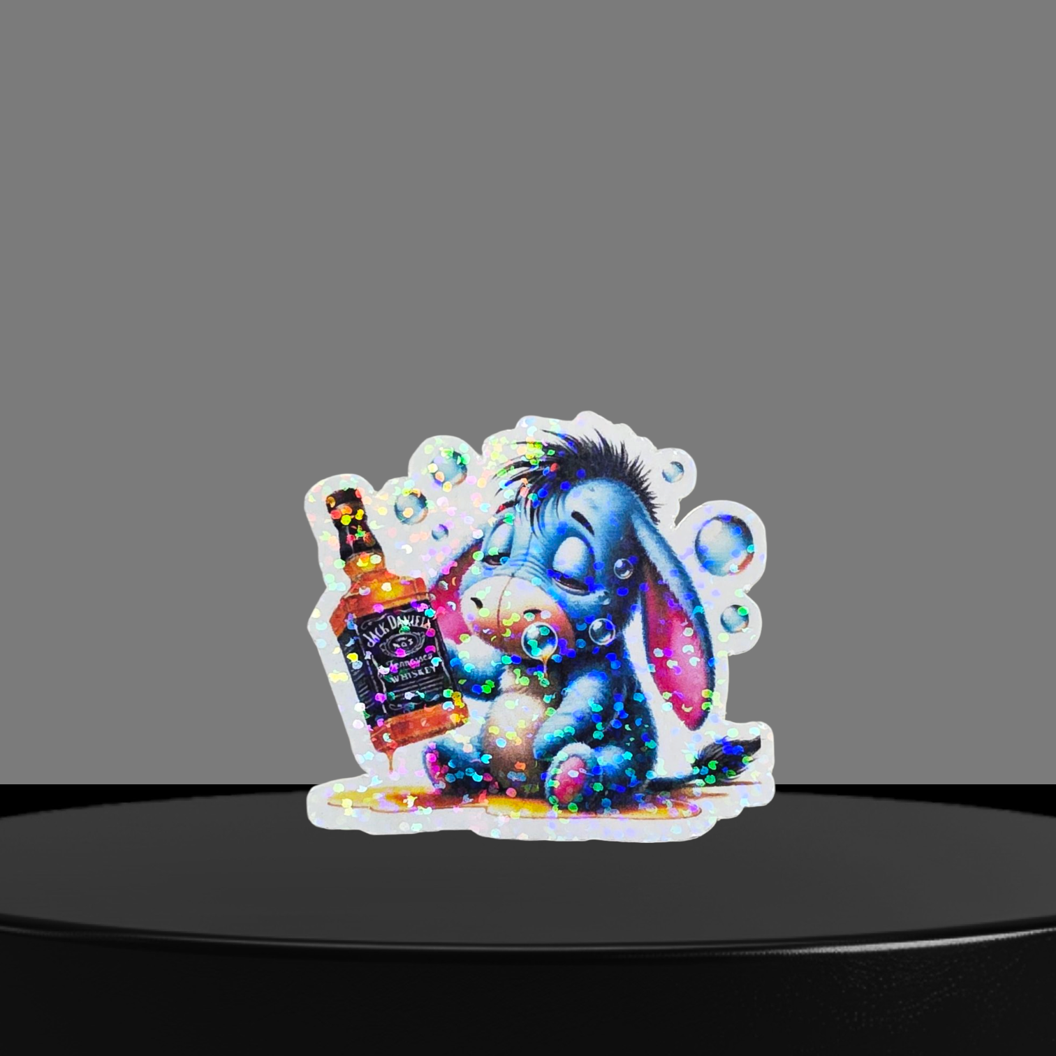 Esel Glitzer Sticker