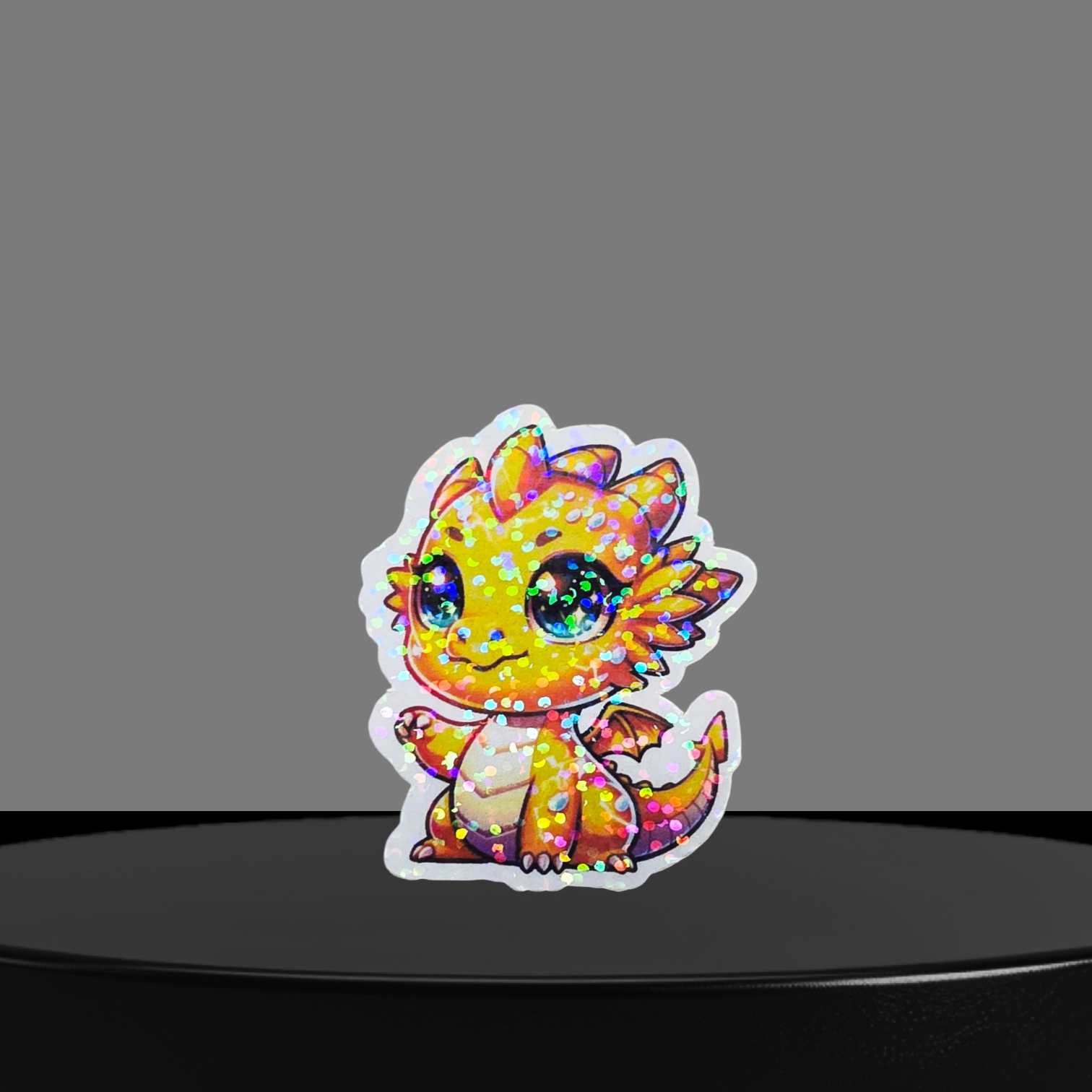 Drache Glitzer Sticker