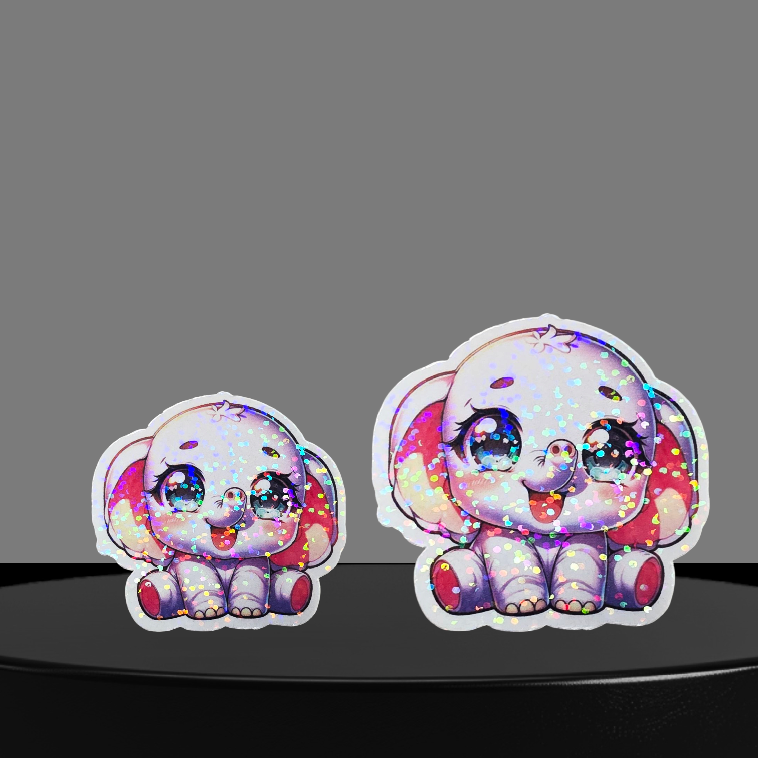 Elefant Glitzer Sticker