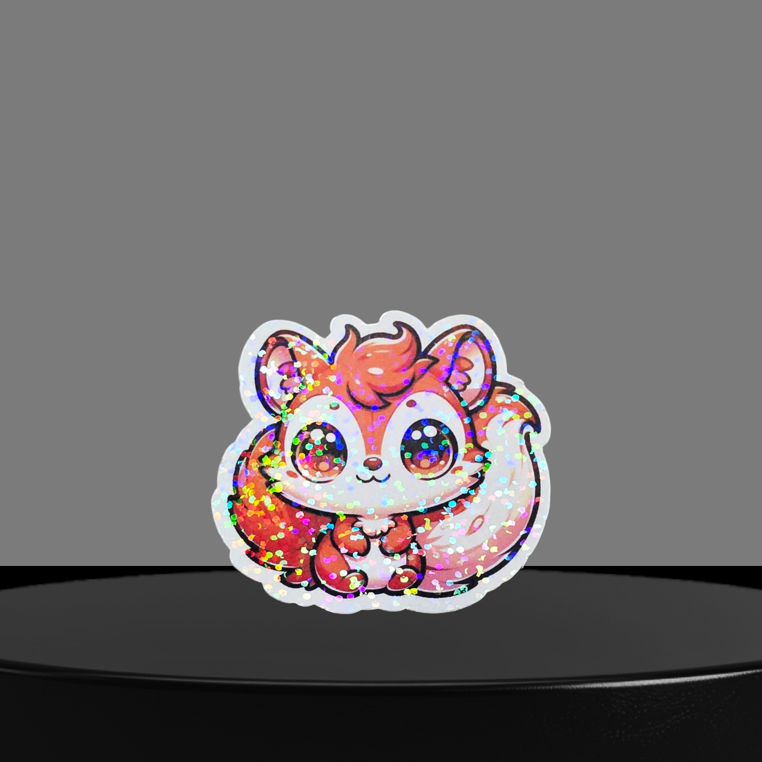Eichhörnchen Glitzer Sticker