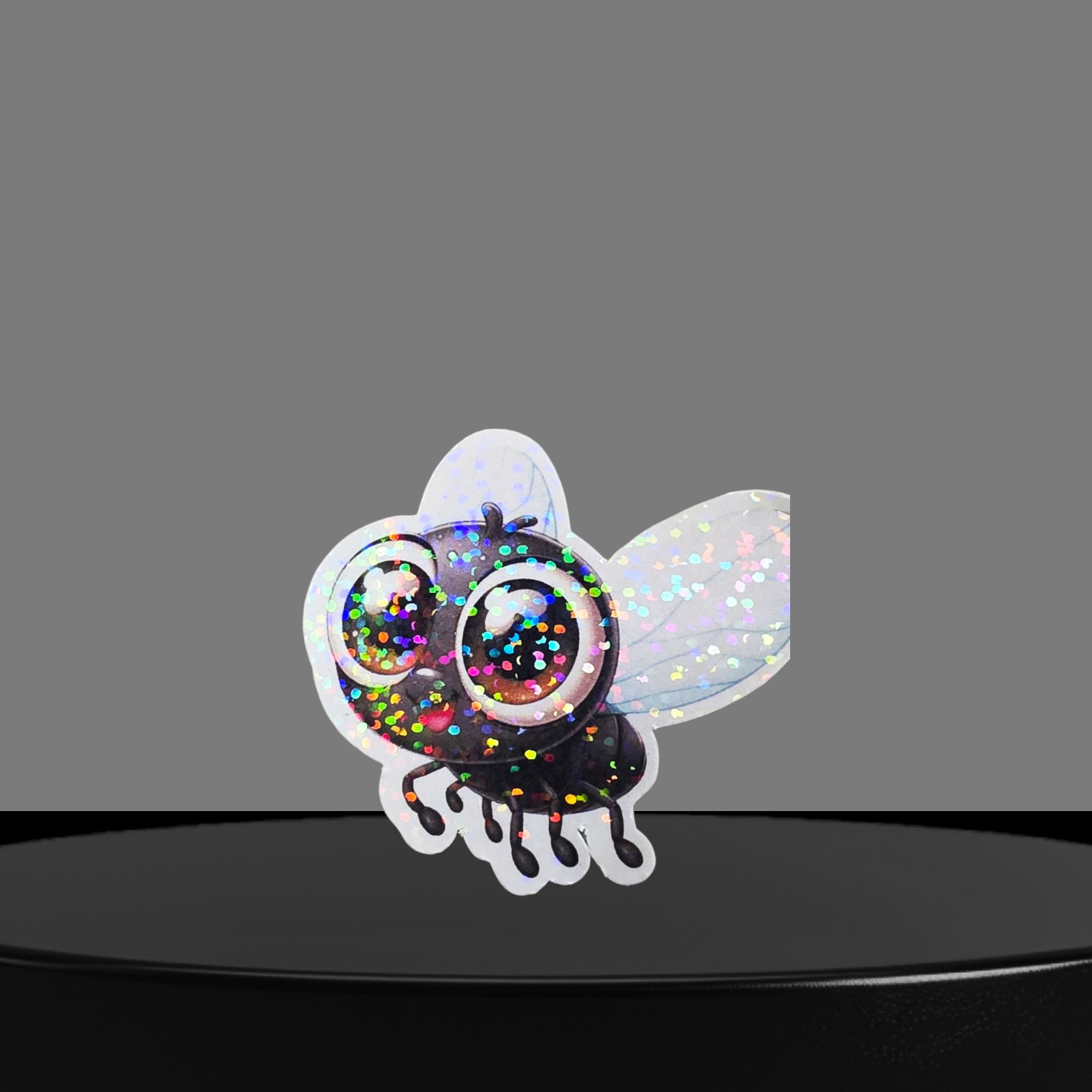 Fliege Glitzer Sticker