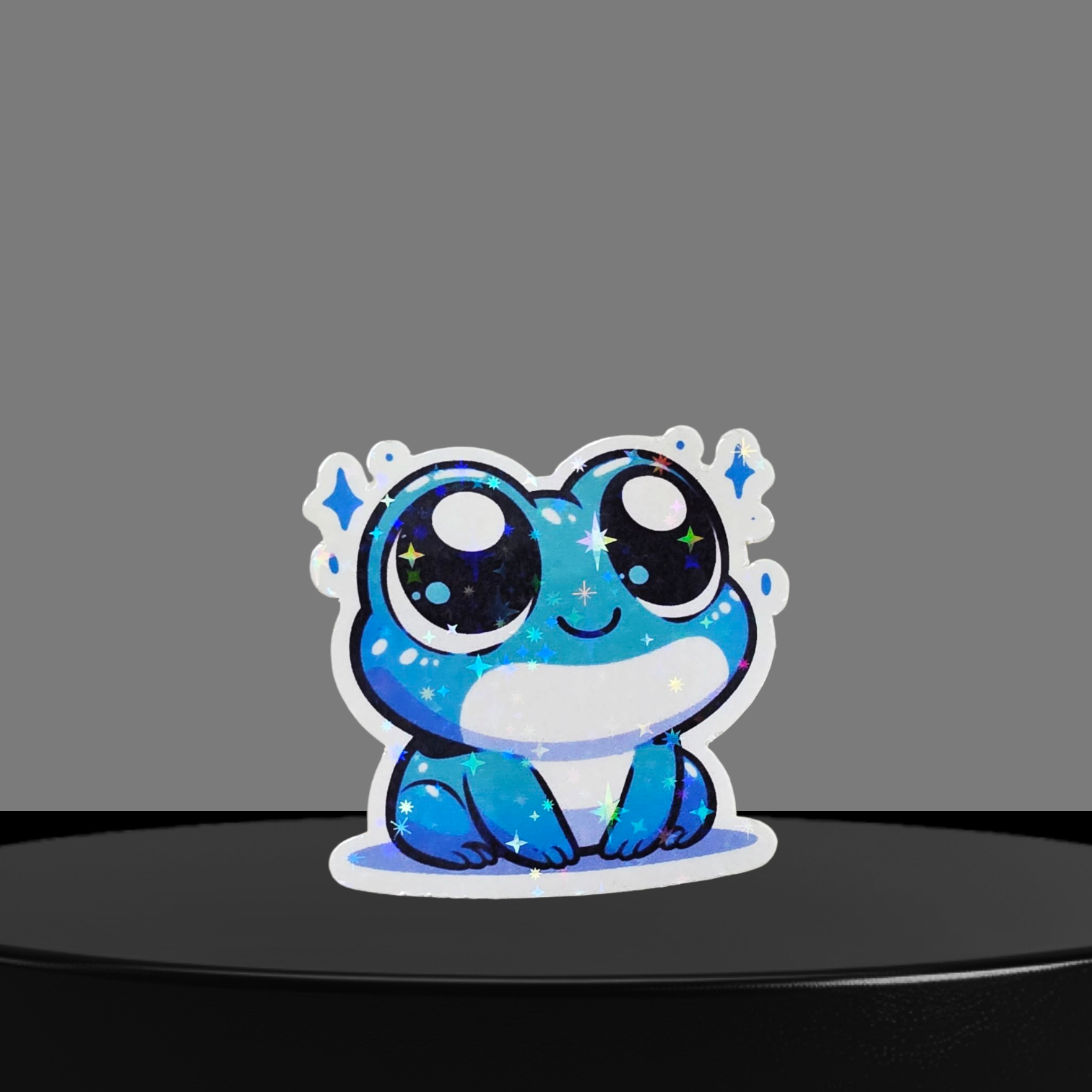 Frosch Glitzer Sticker
