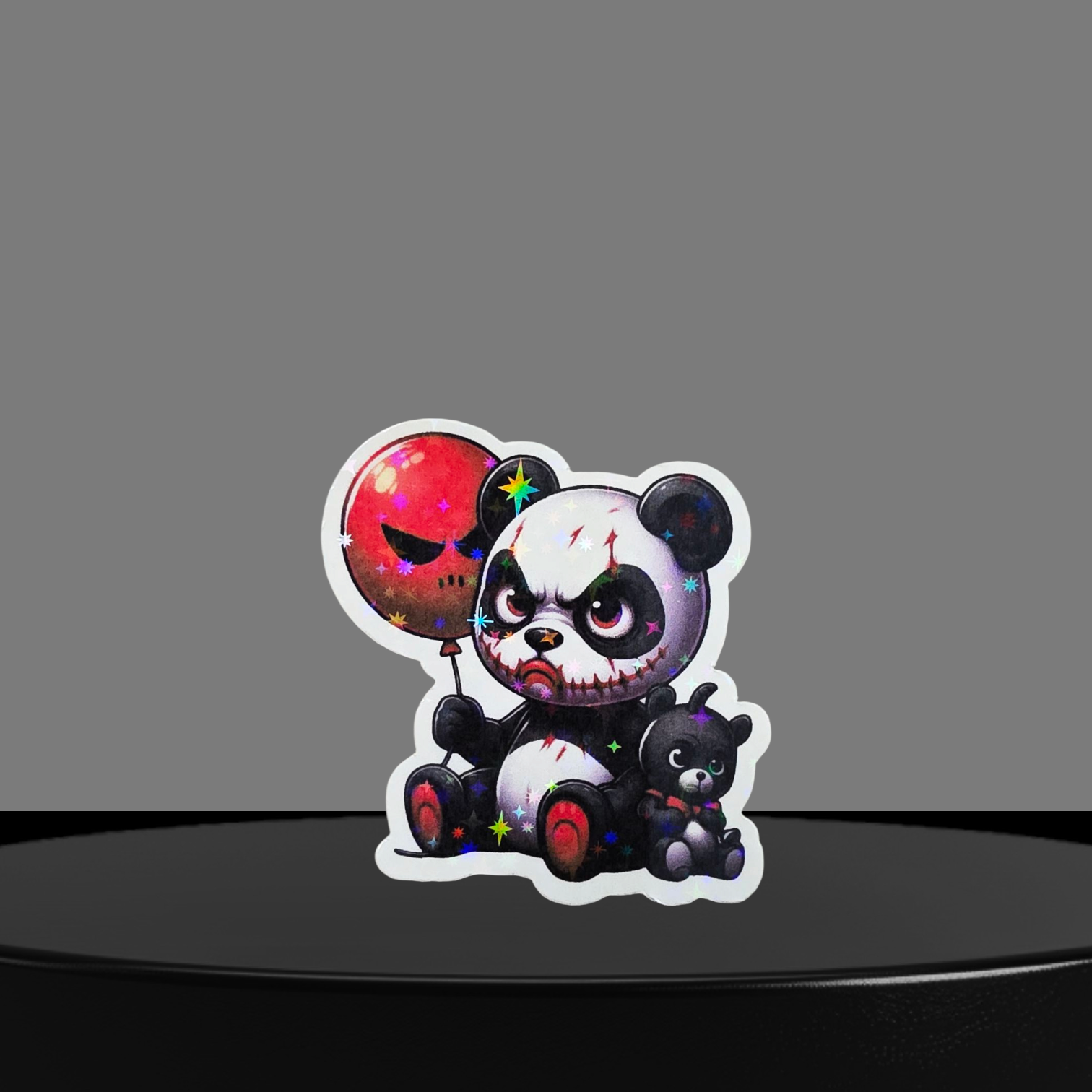 Panda Glitzer Sticker
