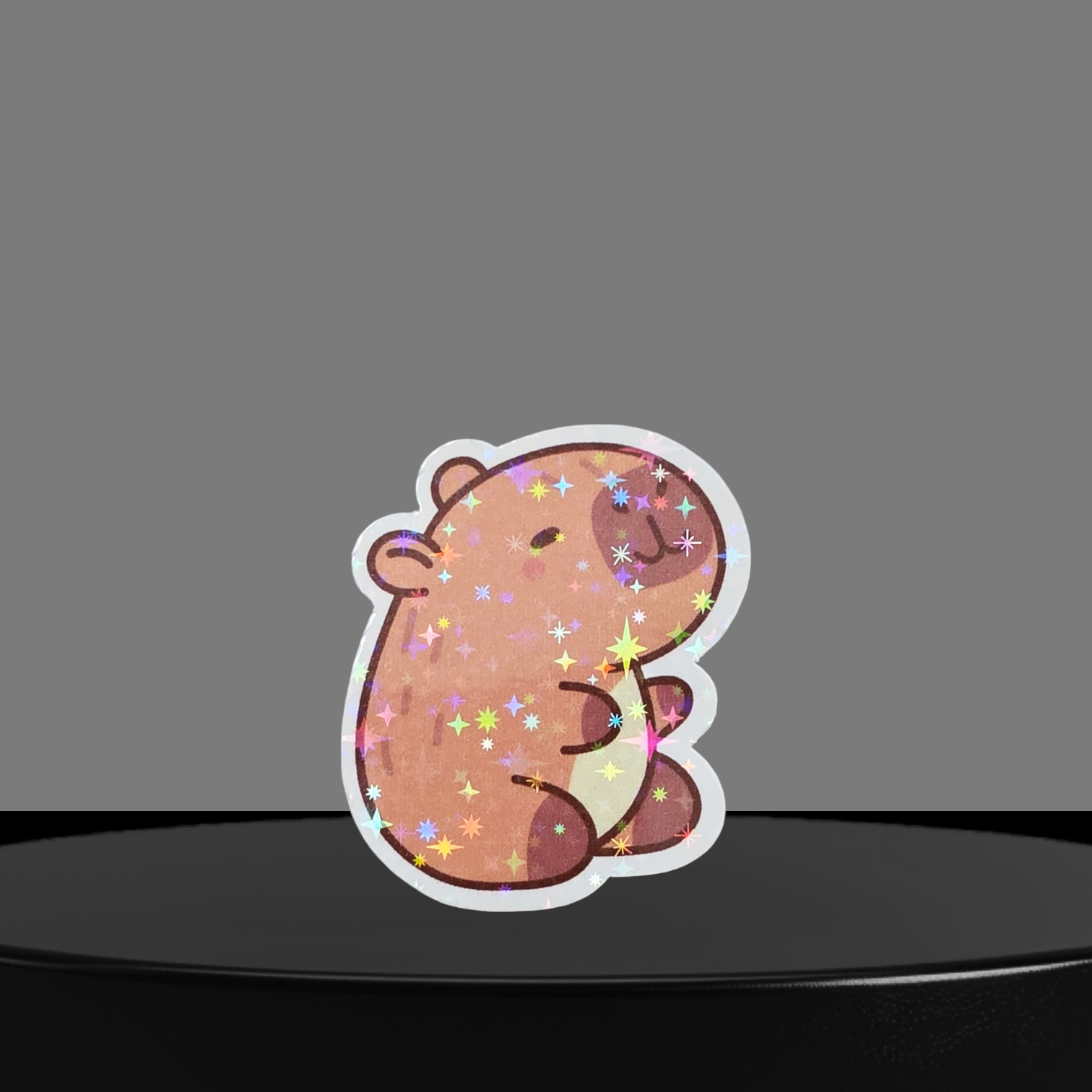 Capybara Glitzer Sticker